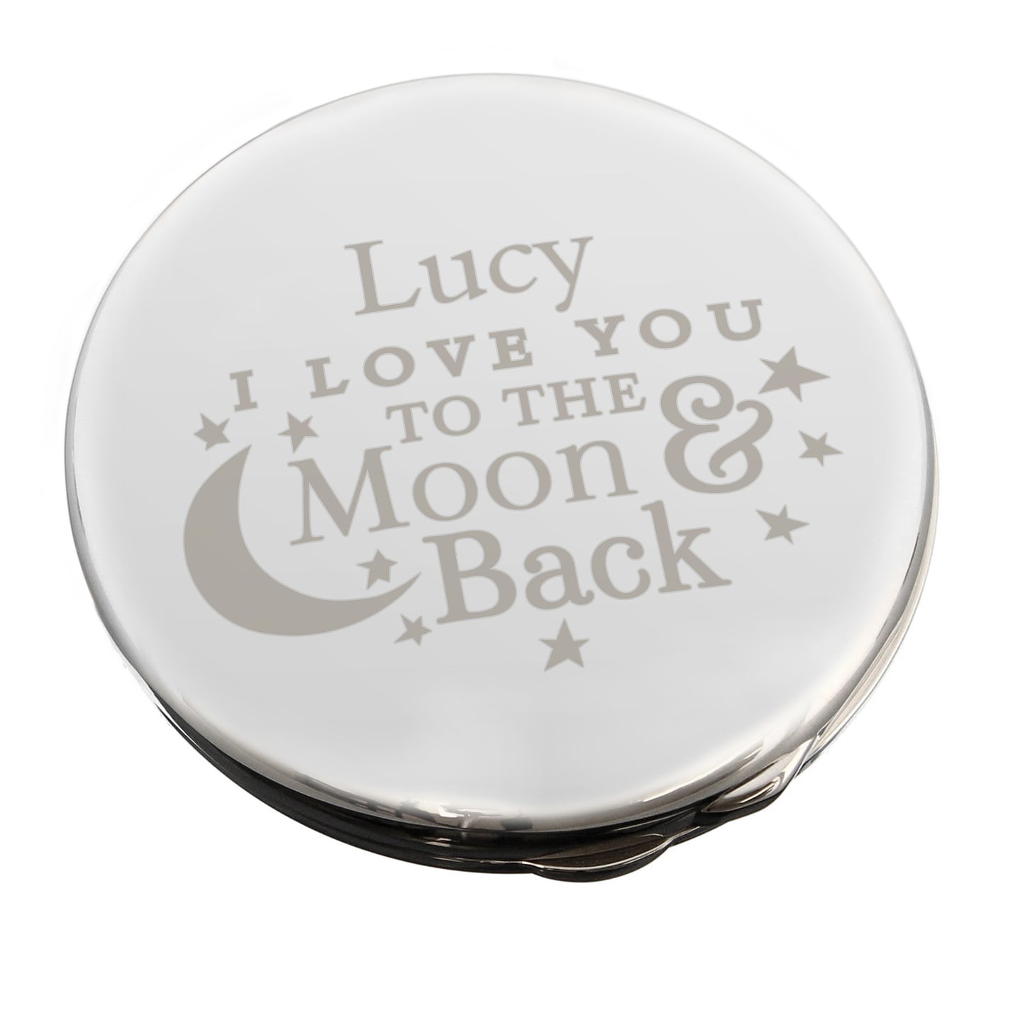 Personalised To the Moon and Back... Compact Mirror - MK&JD Gifts