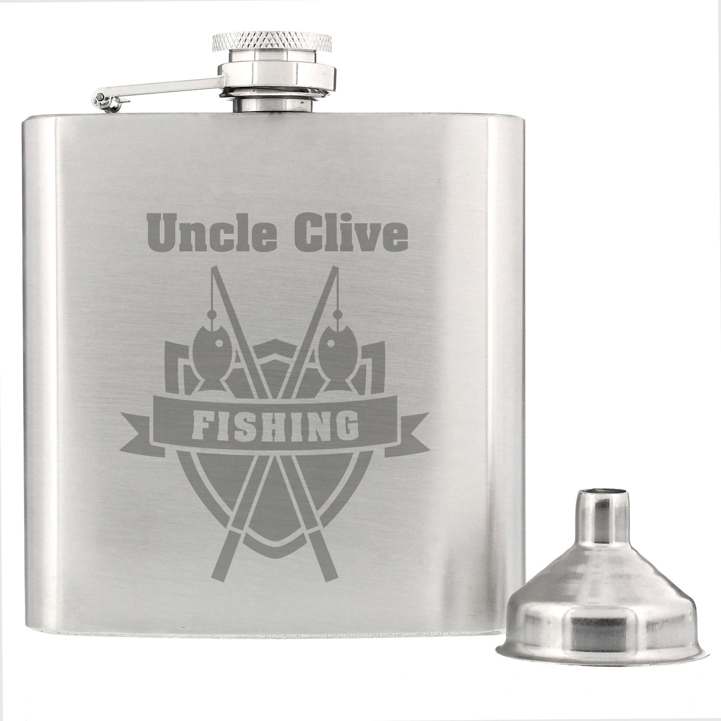 Personalised Fishing Hip Flask - MK&JD Gifts