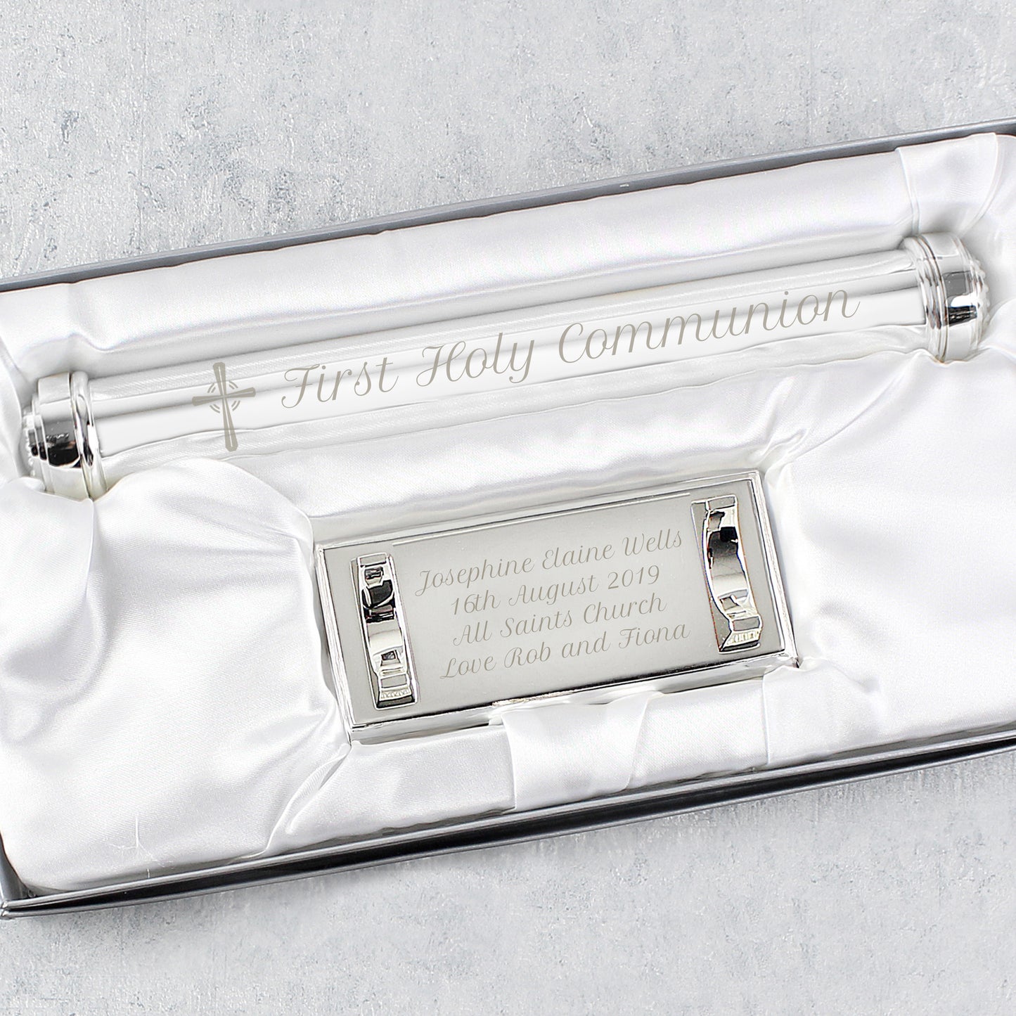 Personalised Cross Certificate Holder - MK&JD Gifts