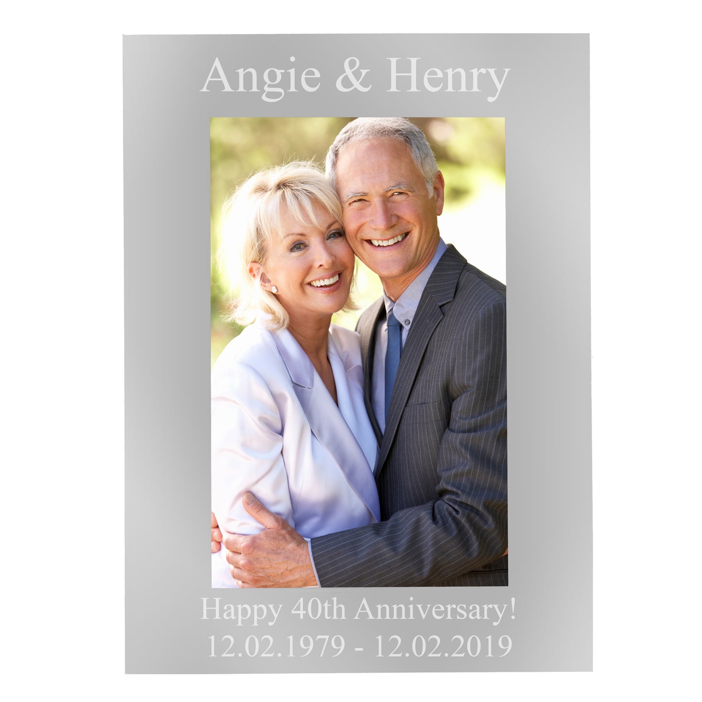 Personalised 6x4 Silver Photo Frame - MK&JD Gifts