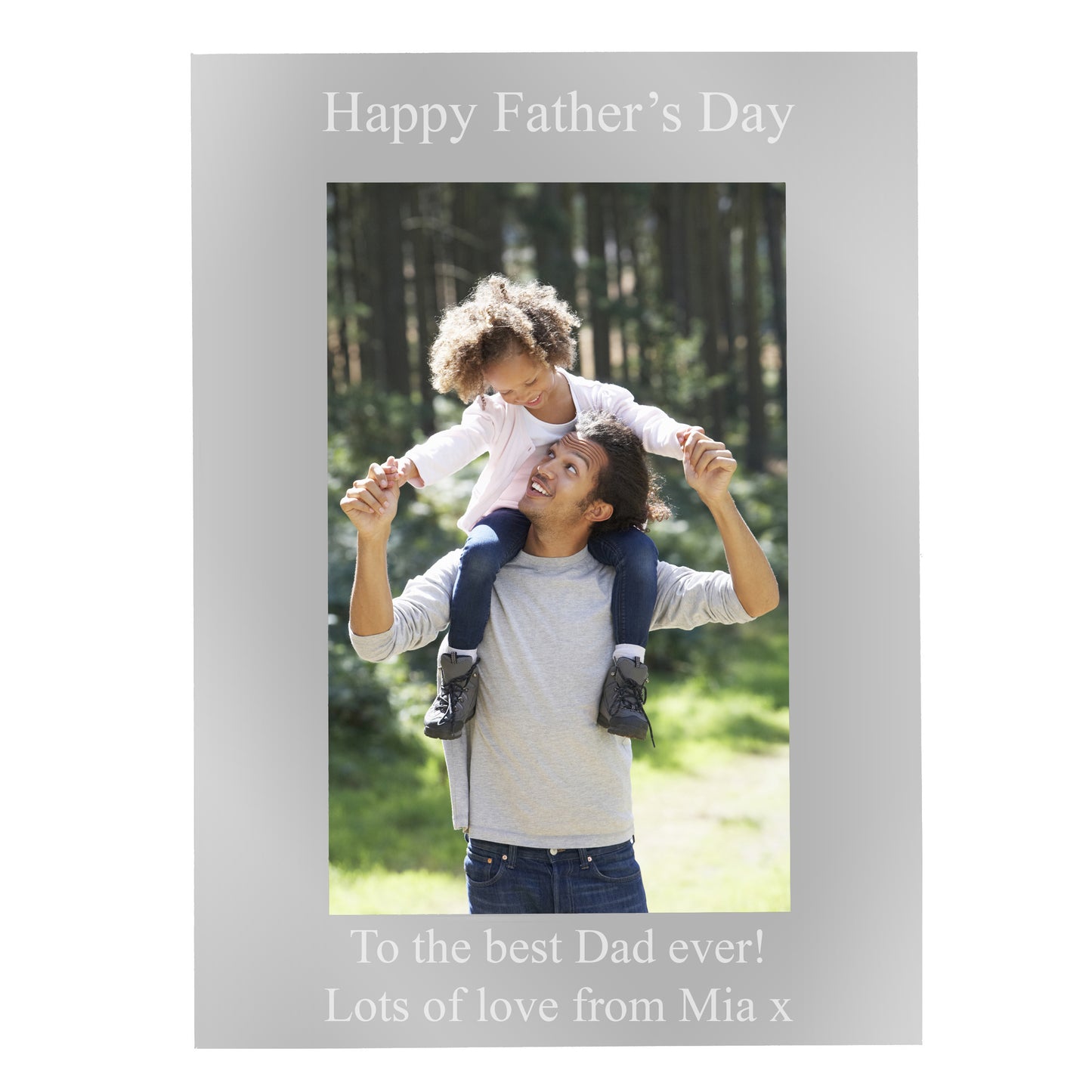 Personalised 6x4 Silver Photo Frame - MK&JD Gifts