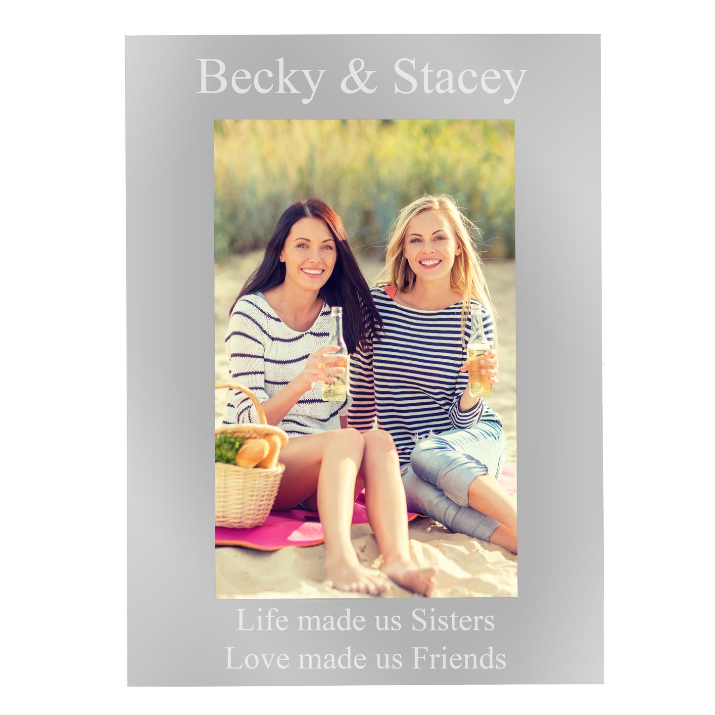 Personalised 6x4 Silver Photo Frame - MK&JD Gifts