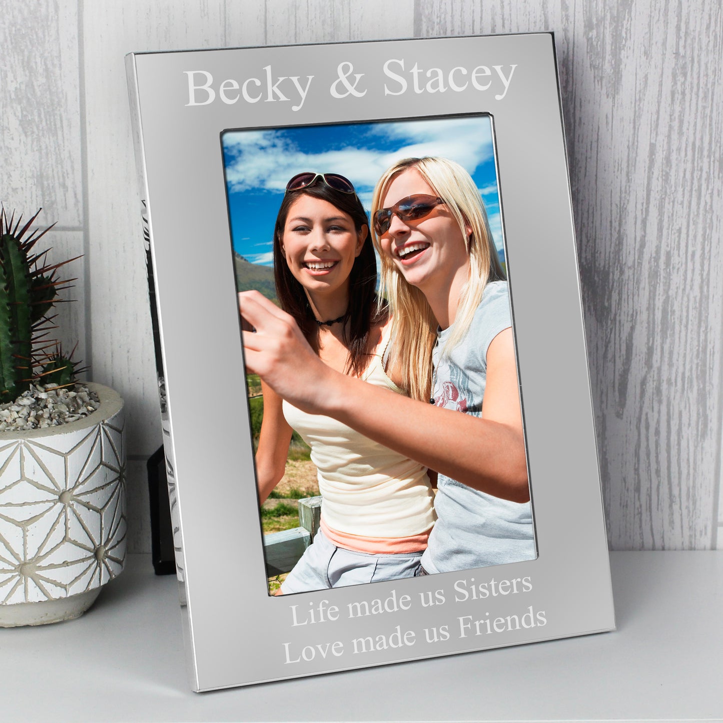 Personalised 6x4 Silver Photo Frame - MK&JD Gifts