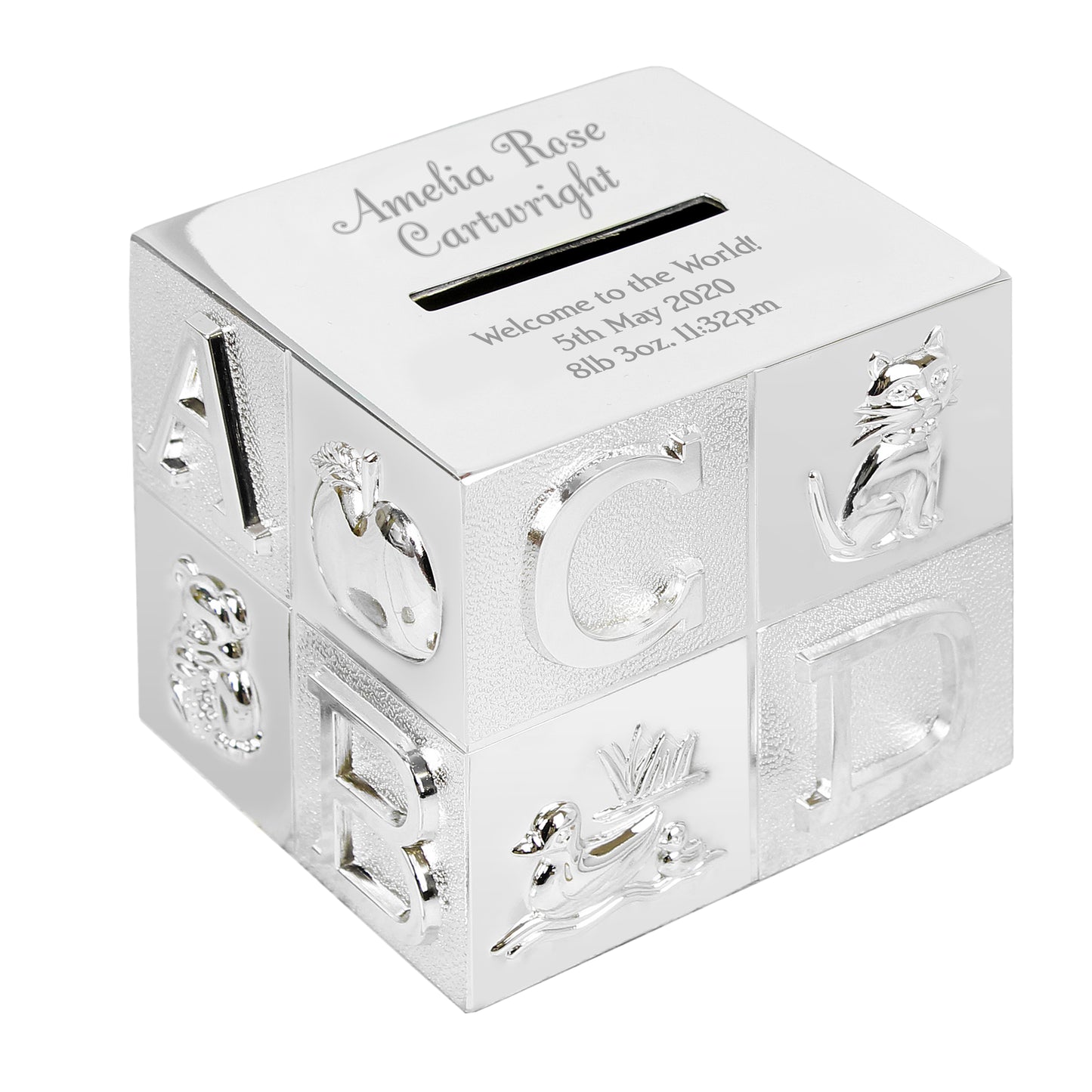 Personalised Big Name ABC Money Box - MK&JD Gifts