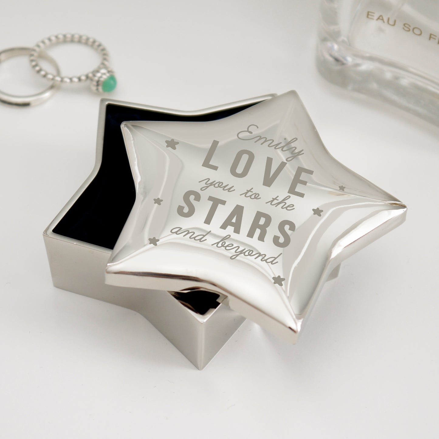 Personalised Love You To The Stars Star Trinket Box - MK&JD Gifts