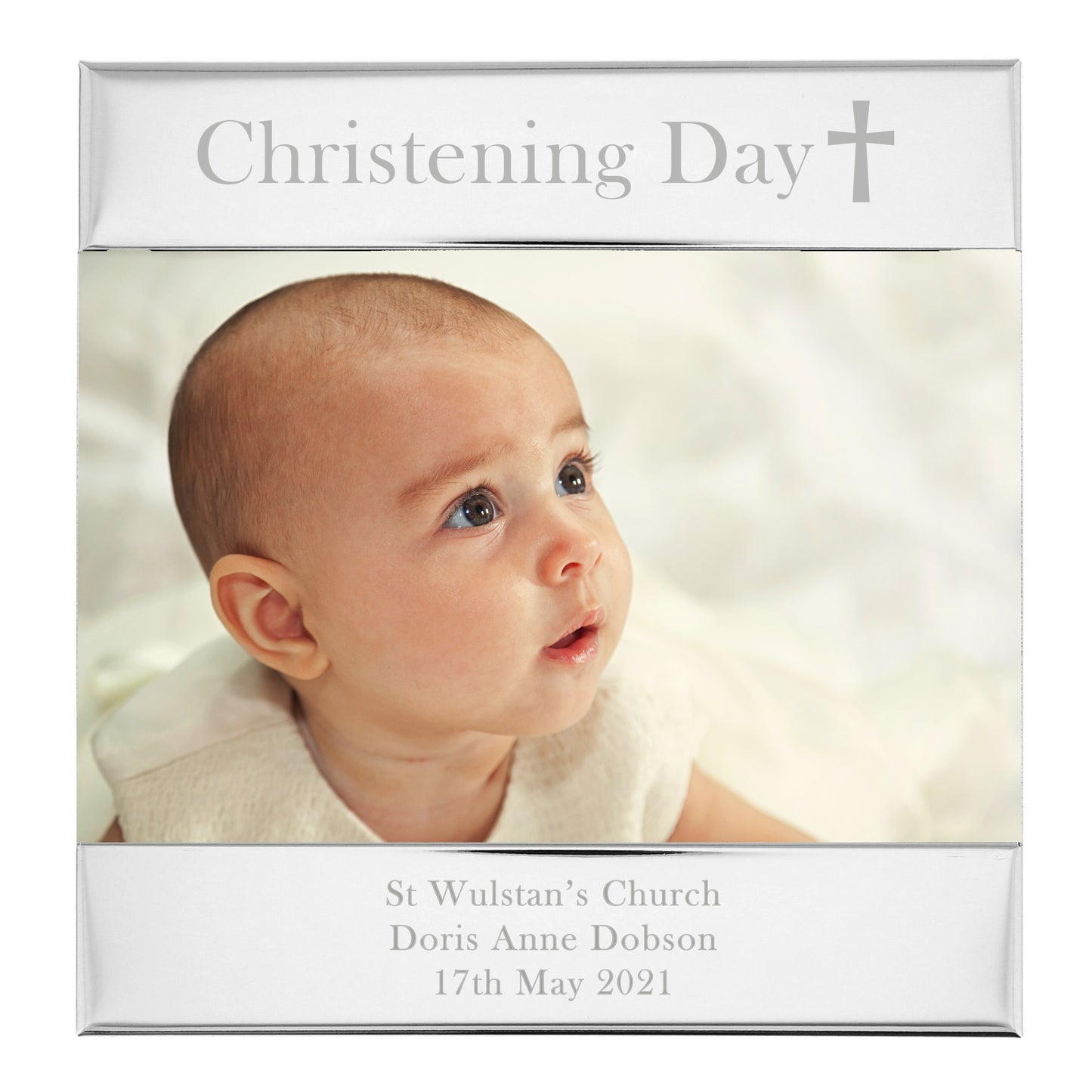 Personalised Religious Cross 6x4 Photo Frame - MK&JD Gifts