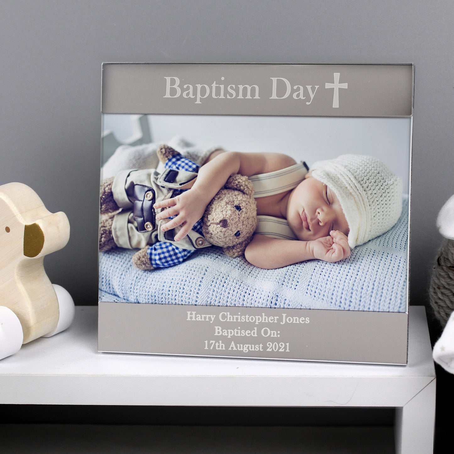 Personalised Religious Cross 6x4 Photo Frame - MK&JD Gifts