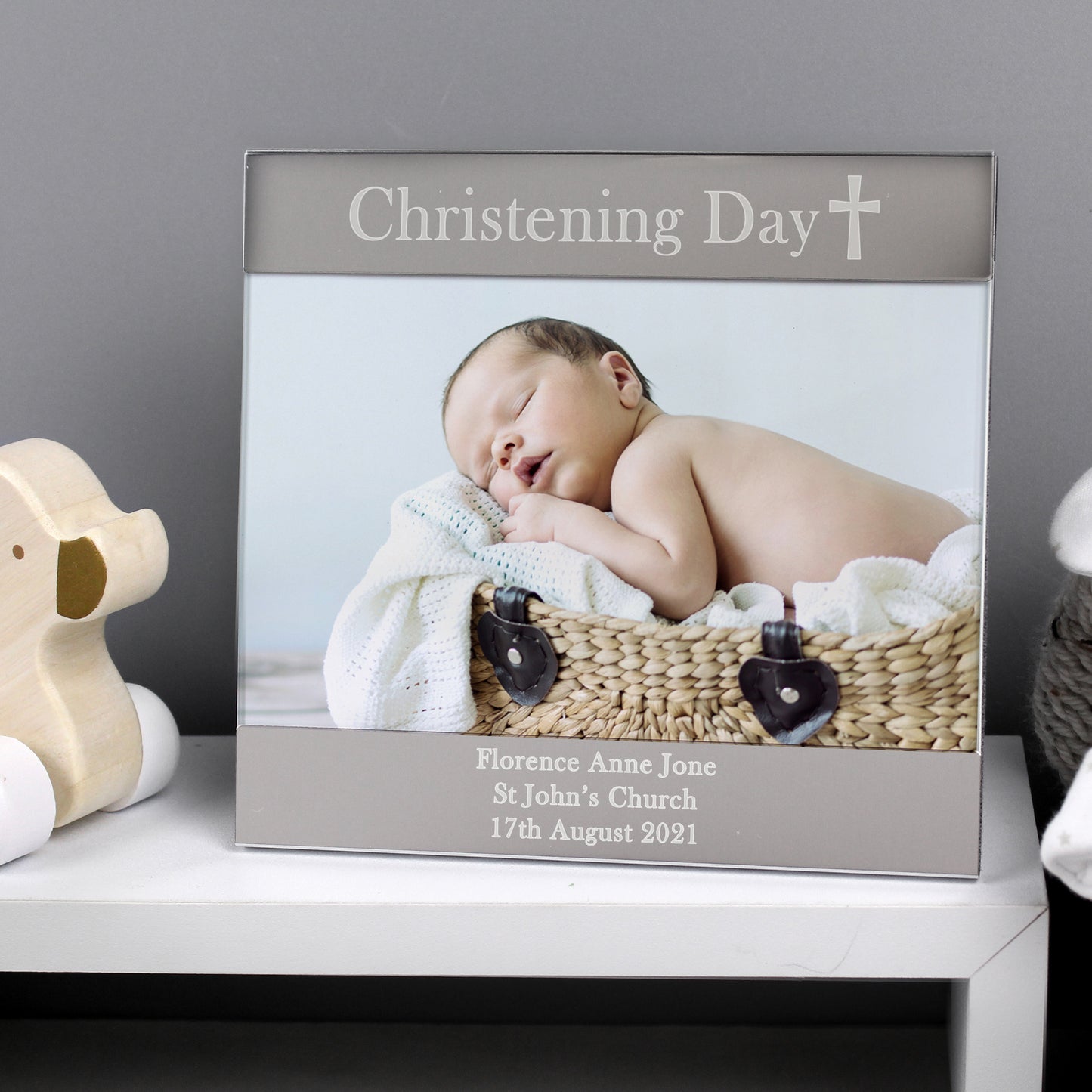 Personalised Religious Cross 6x4 Photo Frame - MK&JD Gifts