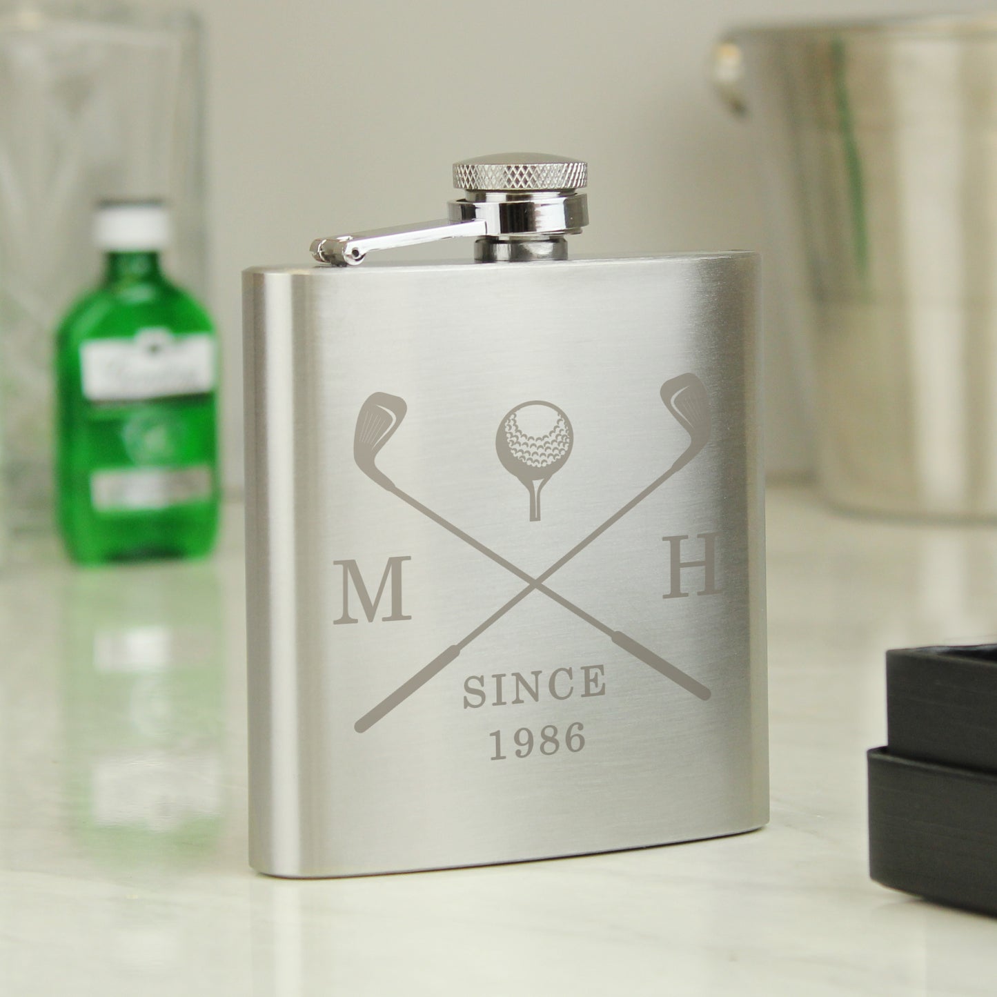 Personalised Golf Hip Flask - MK&JD Gifts