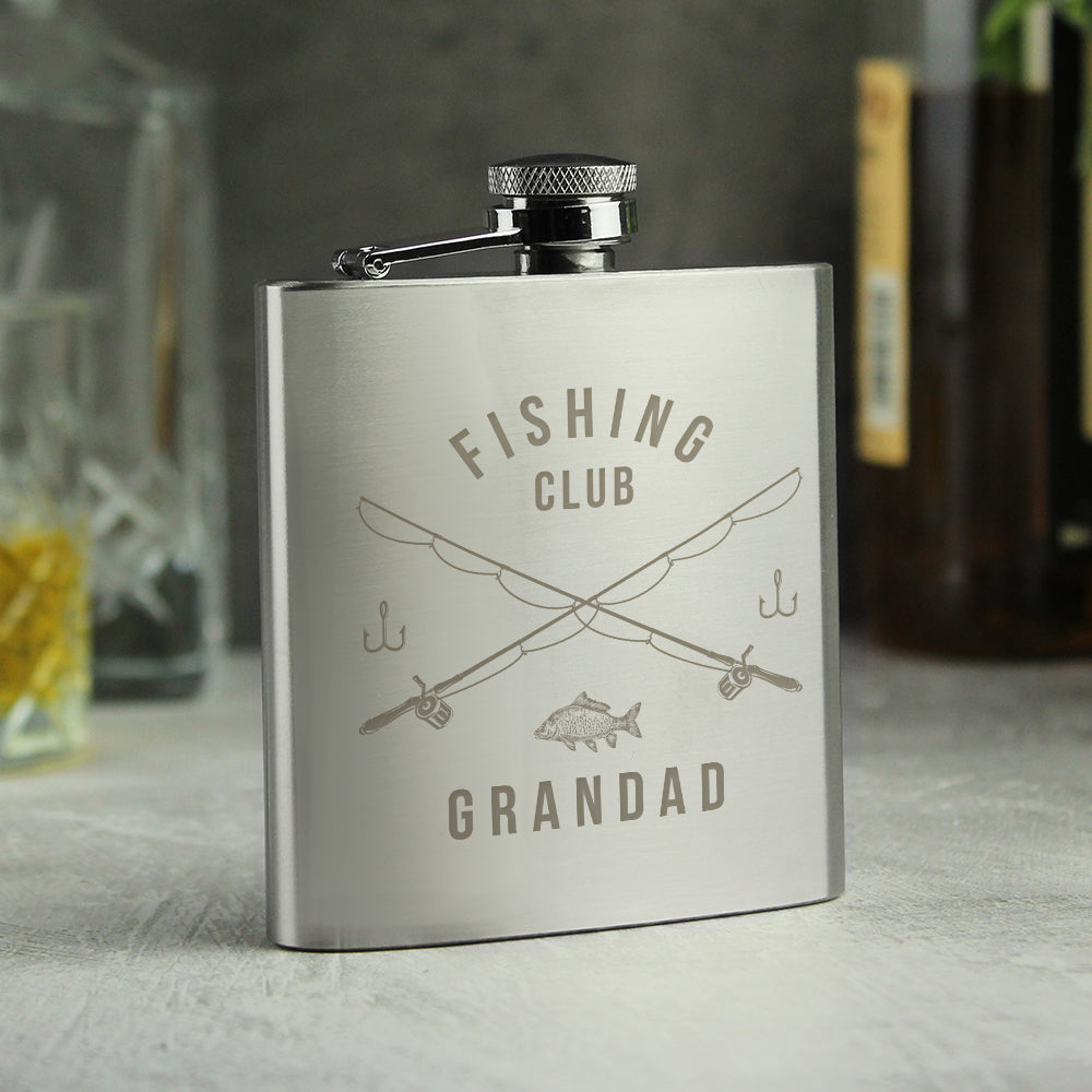 Personalised Fishing Hip Flask - MK&JD Gifts