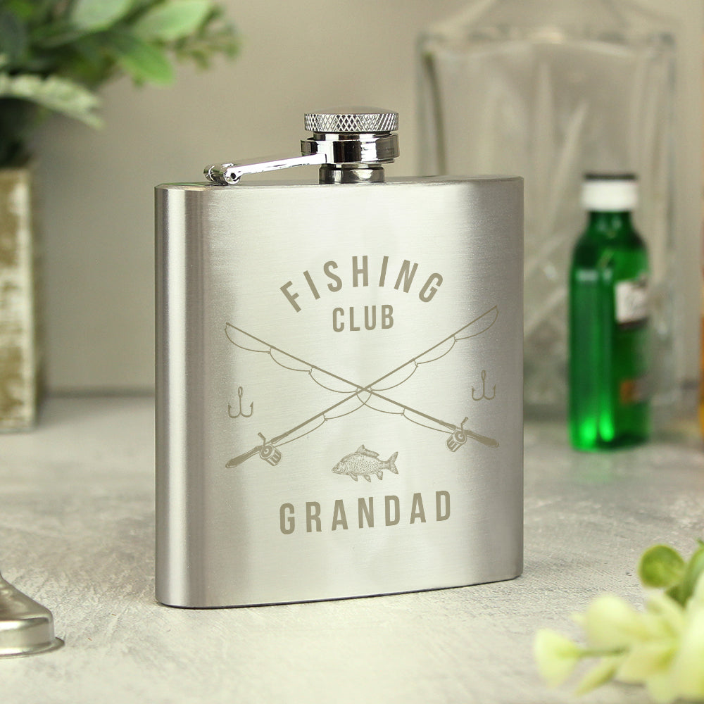 Personalised Fishing Hip Flask - MK&JD Gifts