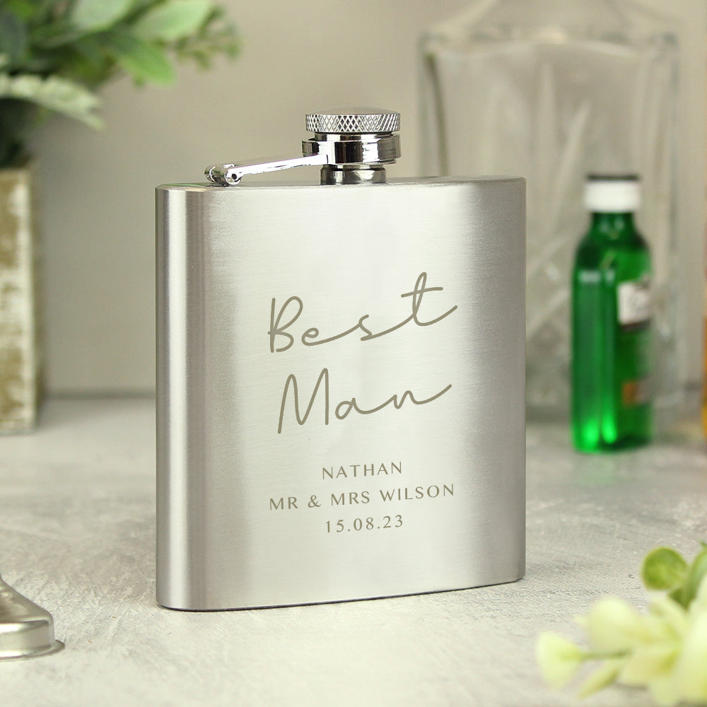 Personalised Any Message Hip Flask - MK&JD Gifts