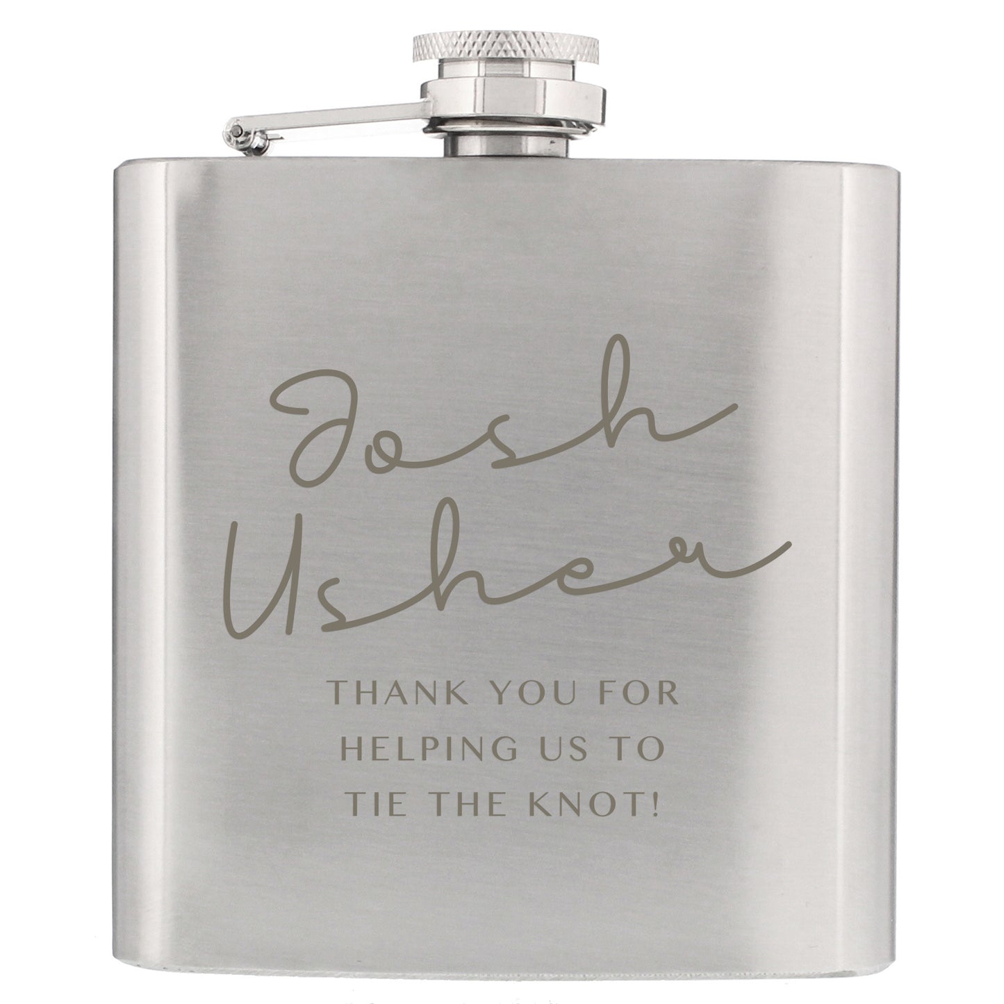Personalised Any Message Hip Flask - MK&JD Gifts