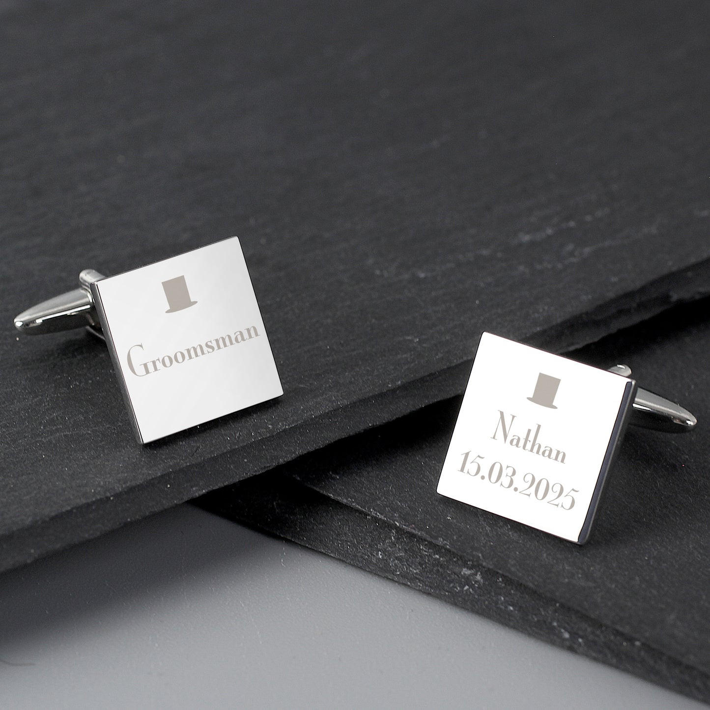 Personalised Groomsman Cufflinks - MK&JD Gifts