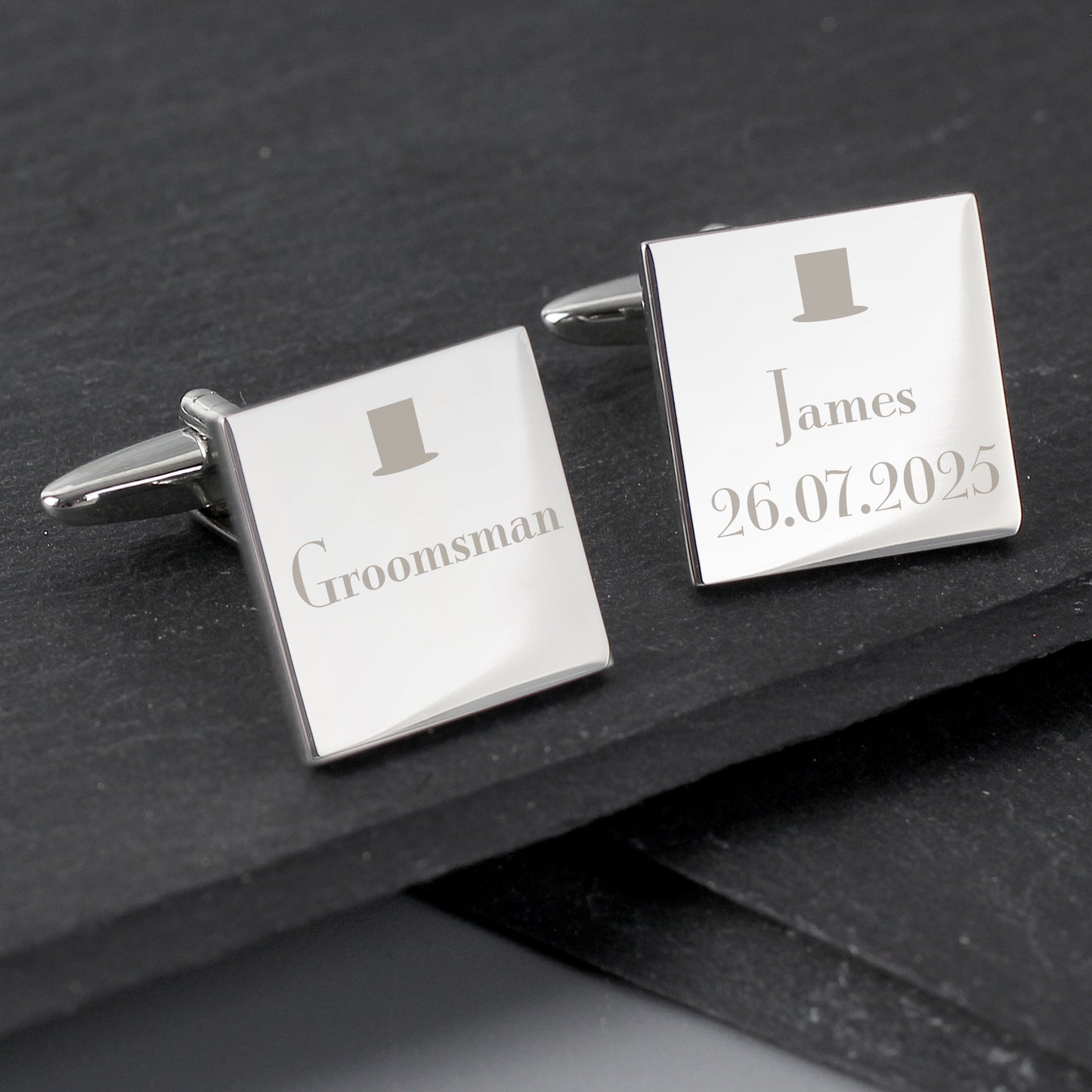 Personalised Groomsman Cufflinks - MK&JD Gifts