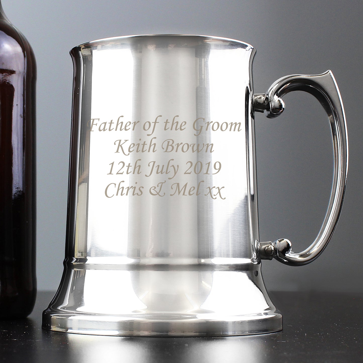 Personalised Stainless Steel Tankard - MK&JD Gifts