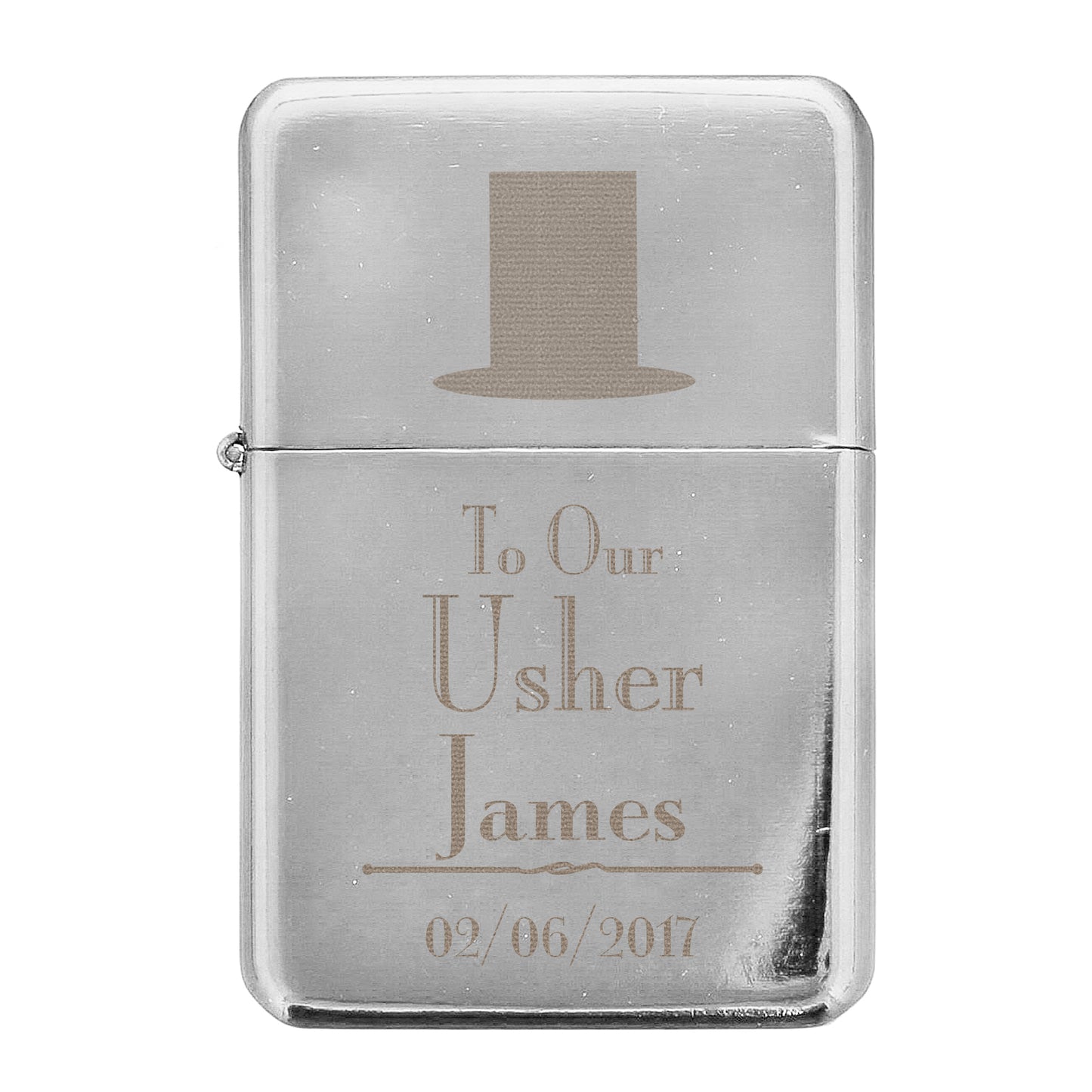 Personalised Decorative Wedding Usher Lighter - MK&JD Gifts