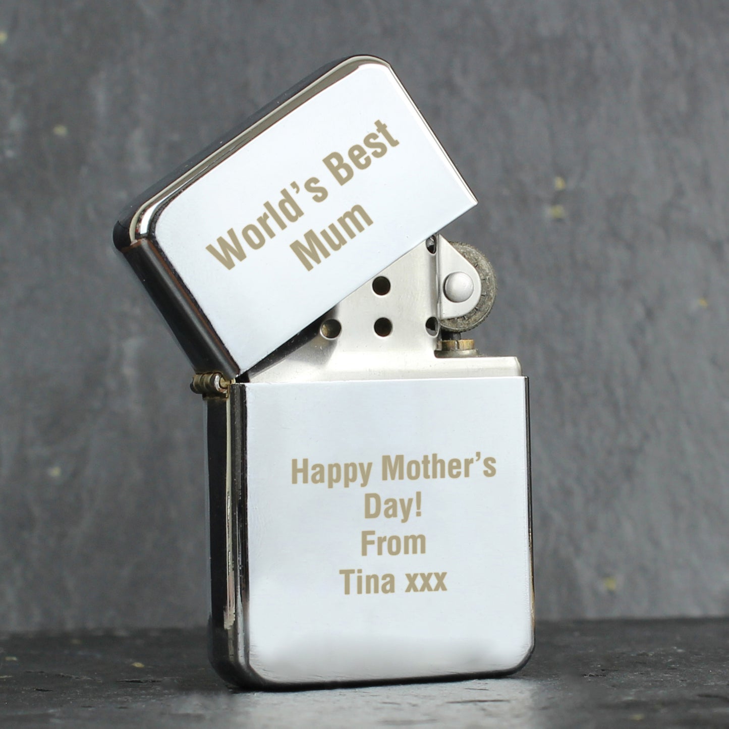 Personalised Silver Lighter - MK&JD Gifts