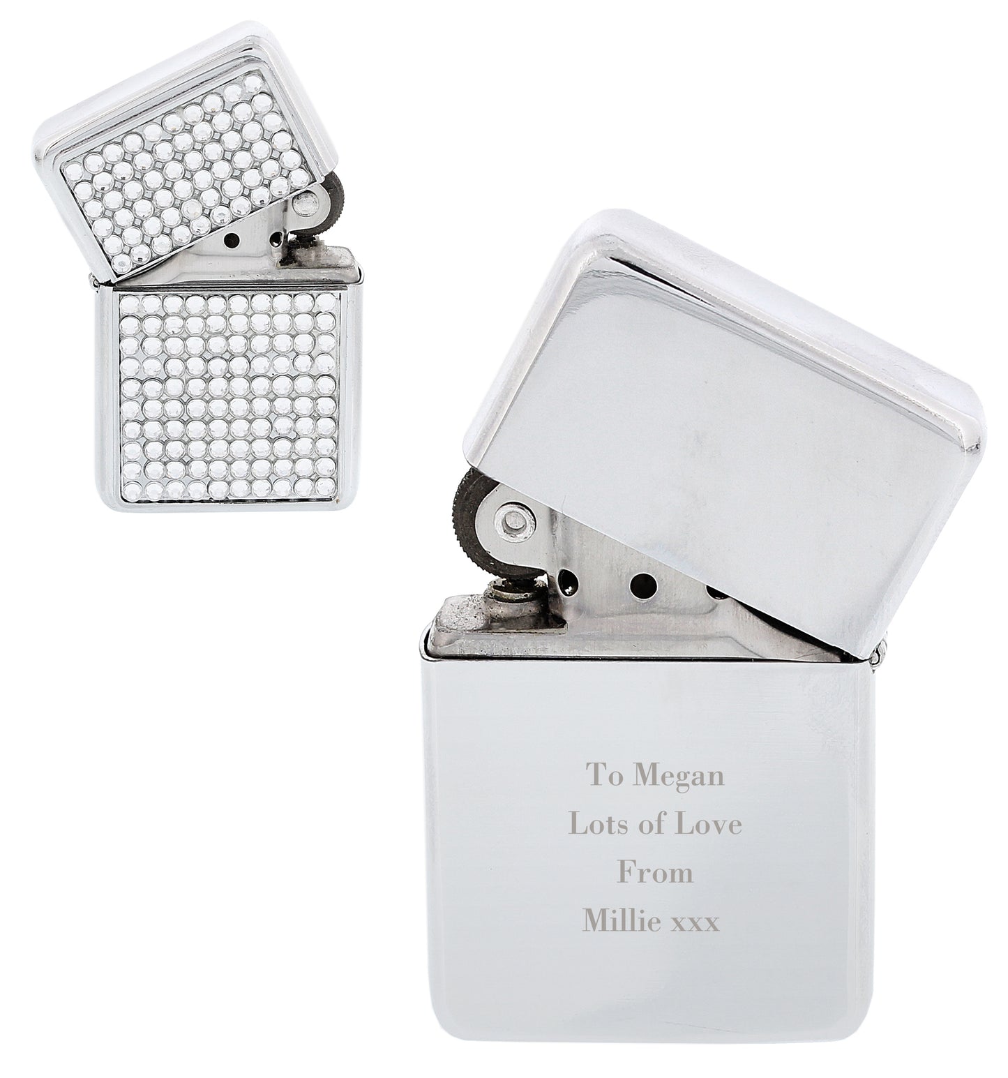 Personalised Any Message Diamante Lighter - MK&JD Gifts