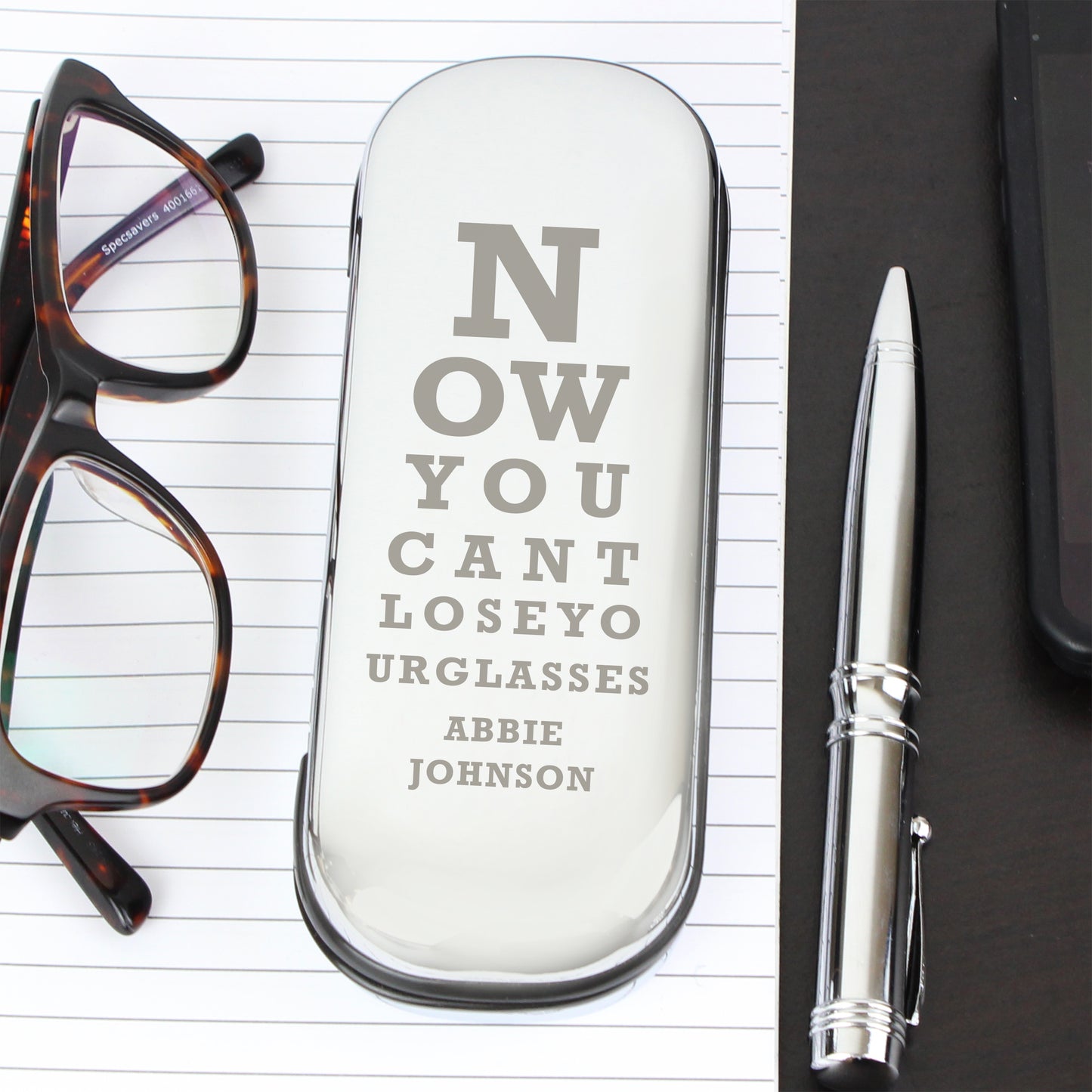 Personalised Eye Exam Glasses Case - MK&JD Gifts
