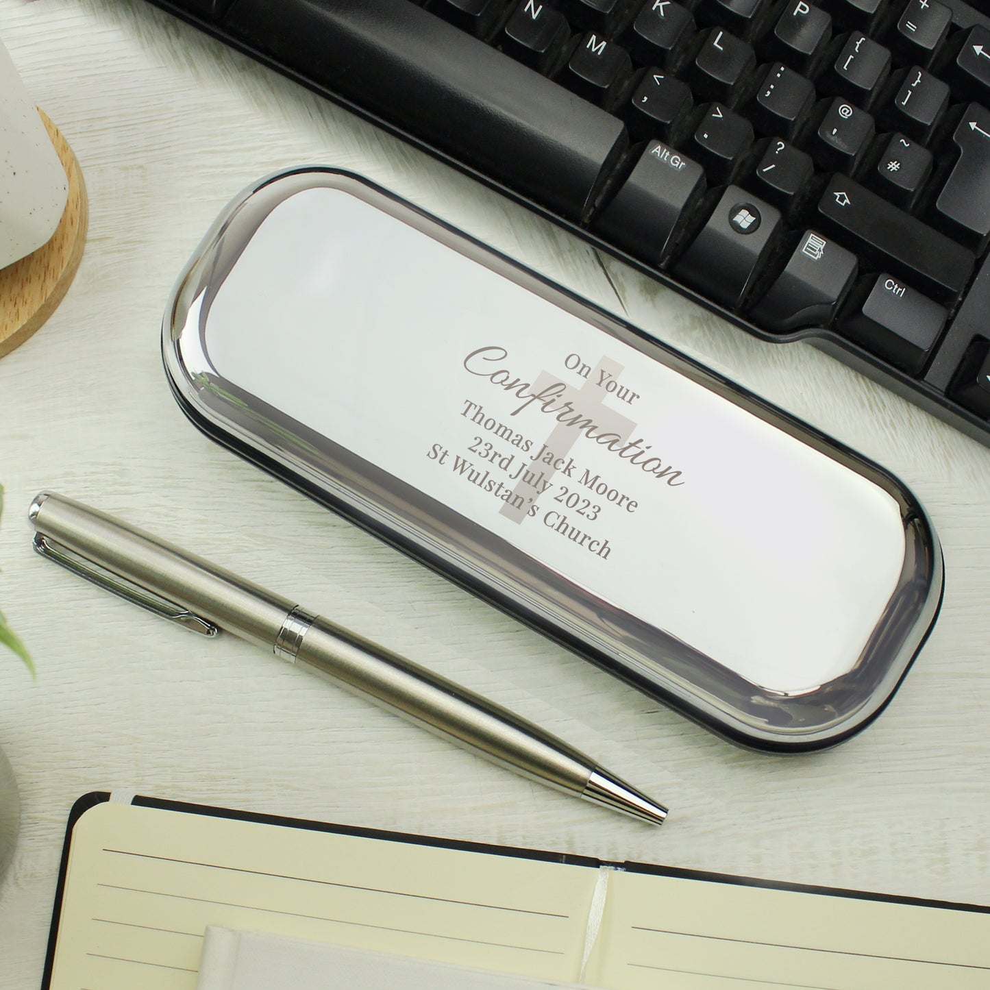 Personalised Religious Pen and Box Set - MK&JD Gifts