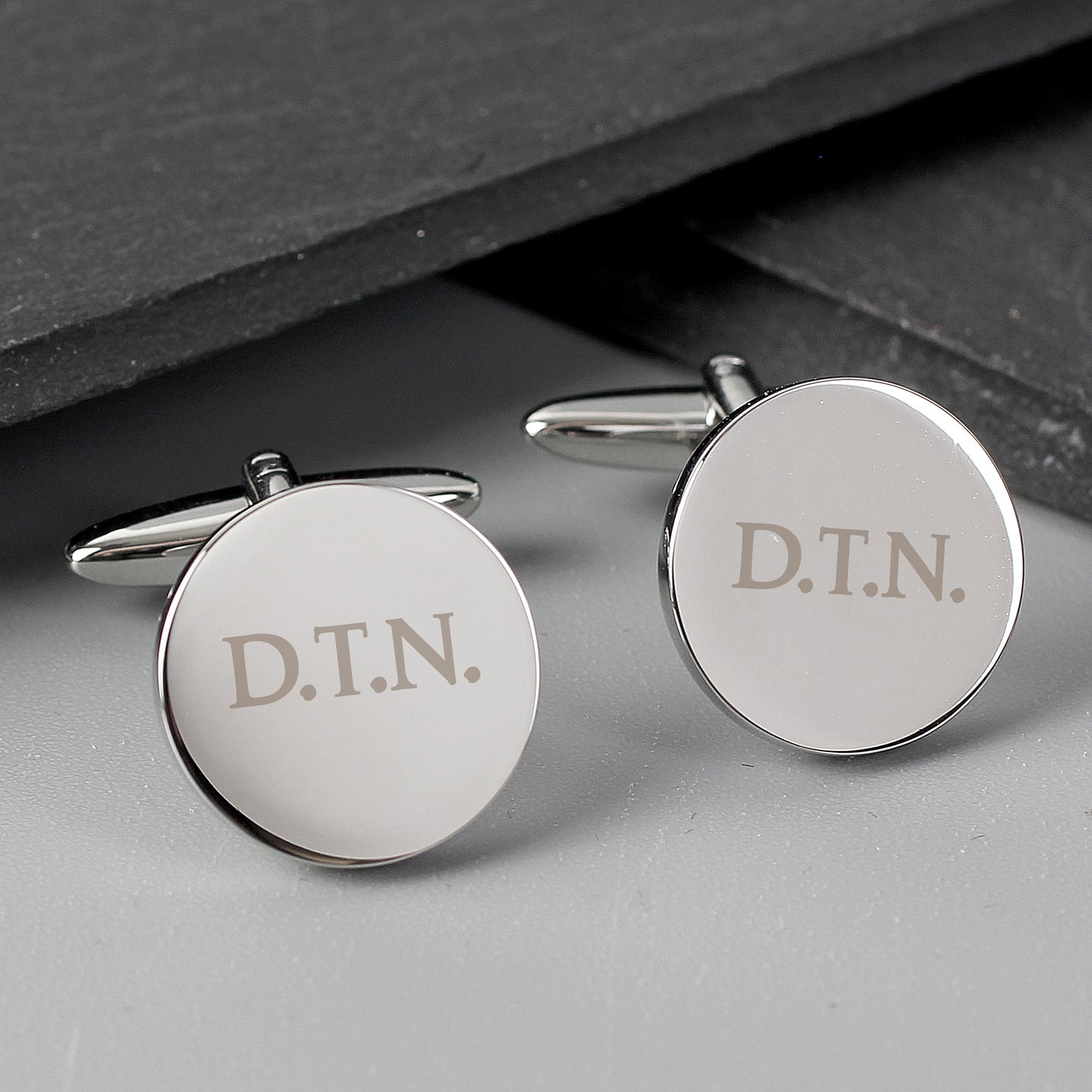Personalised Round Cufflinks - MK&JD Gifts