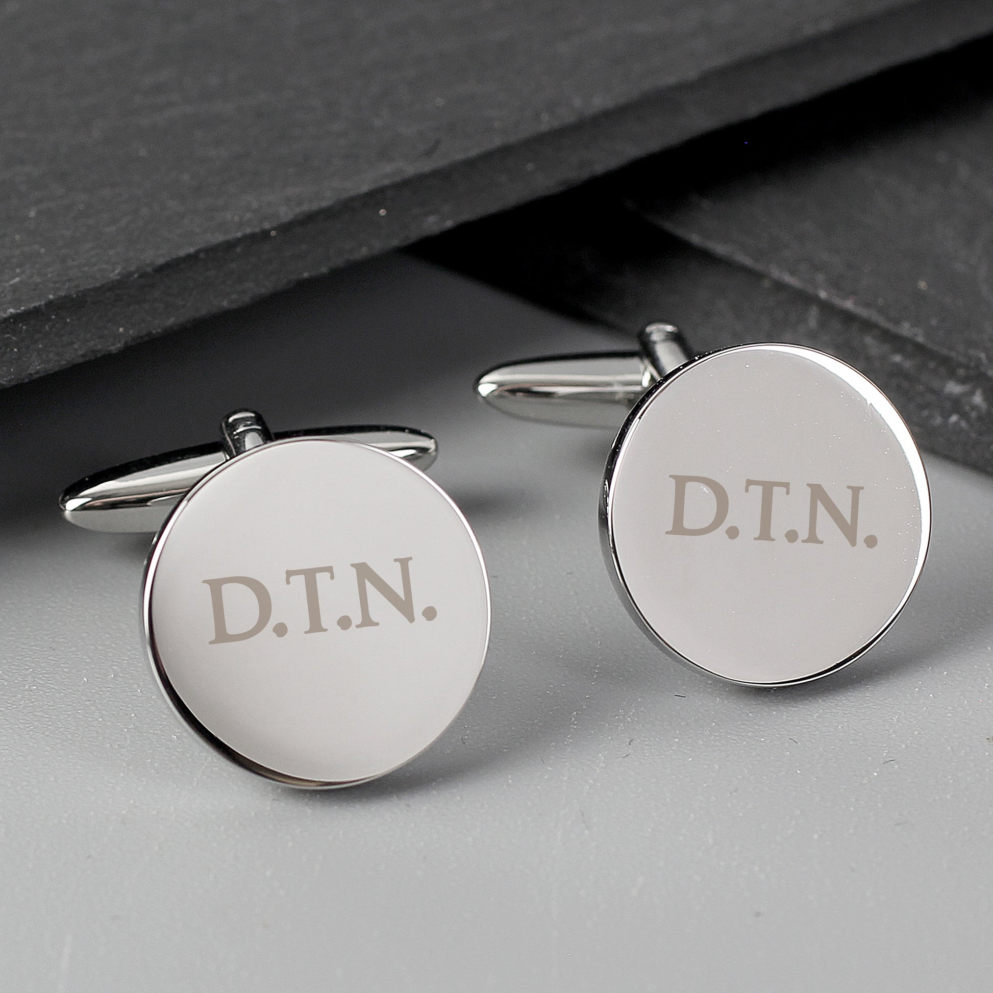 Personalised Round Cufflinks - MK&JD Gifts