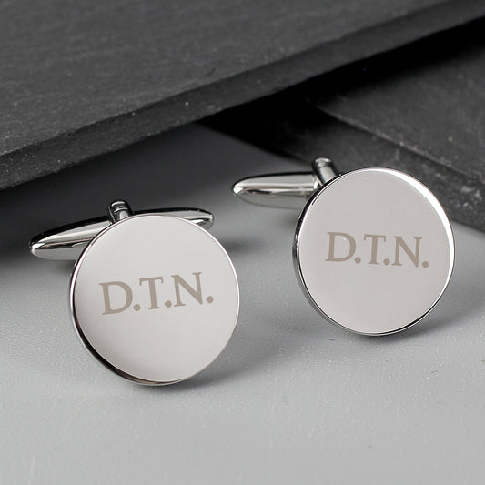 Personalised Round Cufflinks - MK&JD Gifts