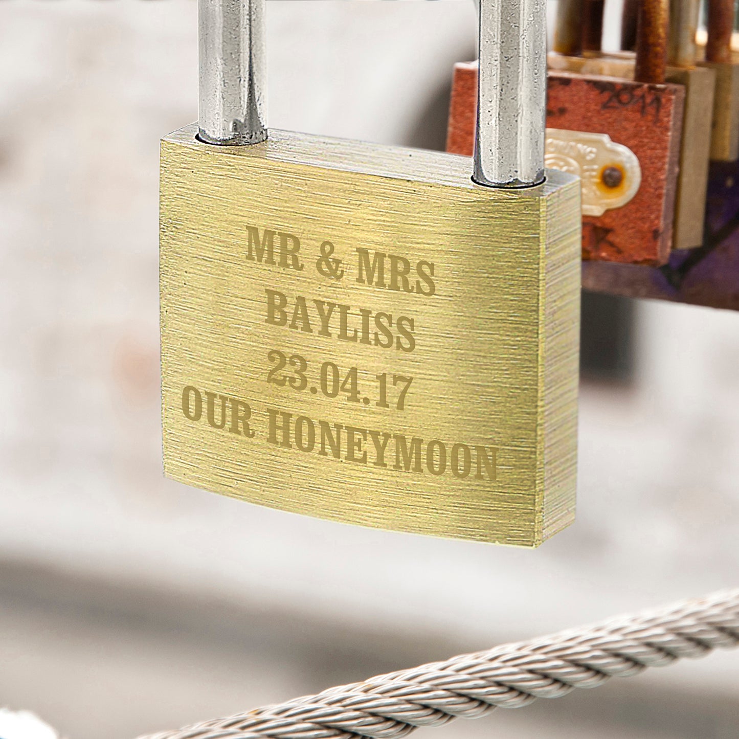 Personalised Any Message Padlock - MK&JD Gifts