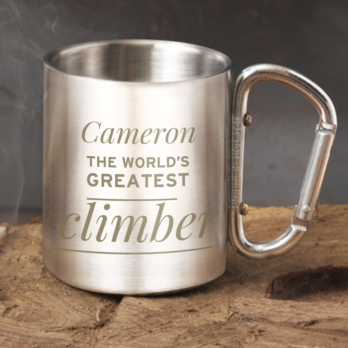Personalised 'Any Message' Stainless Steel Mug - MK&JD Gifts