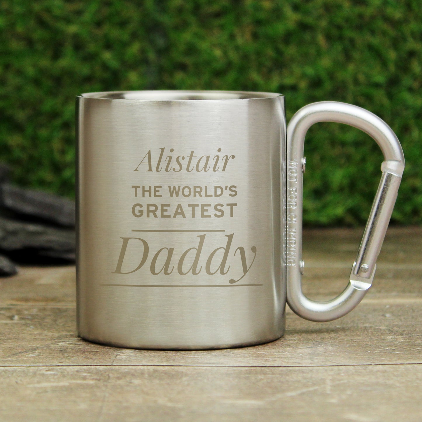 Personalised 'Any Message' Stainless Steel Mug - MK&JD Gifts