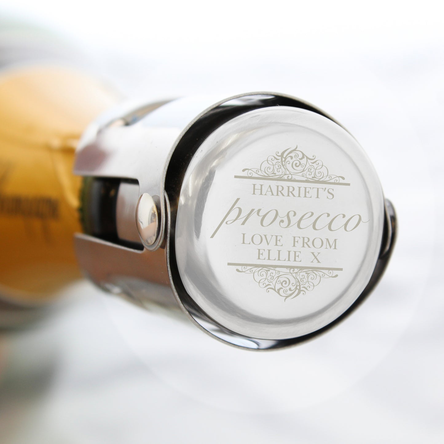 Personalised Prosecco Bottle Stopper - MK&JD Gifts