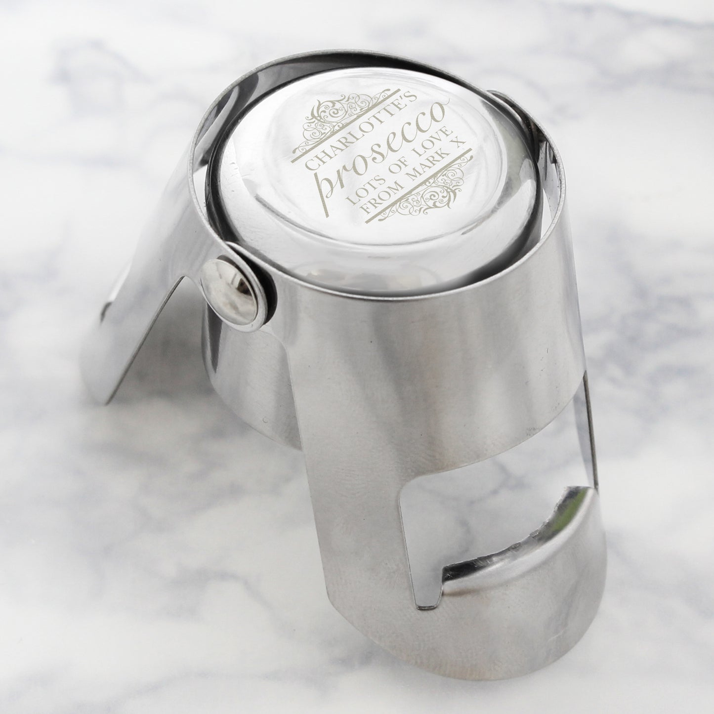 Personalised Prosecco Bottle Stopper - MK&JD Gifts