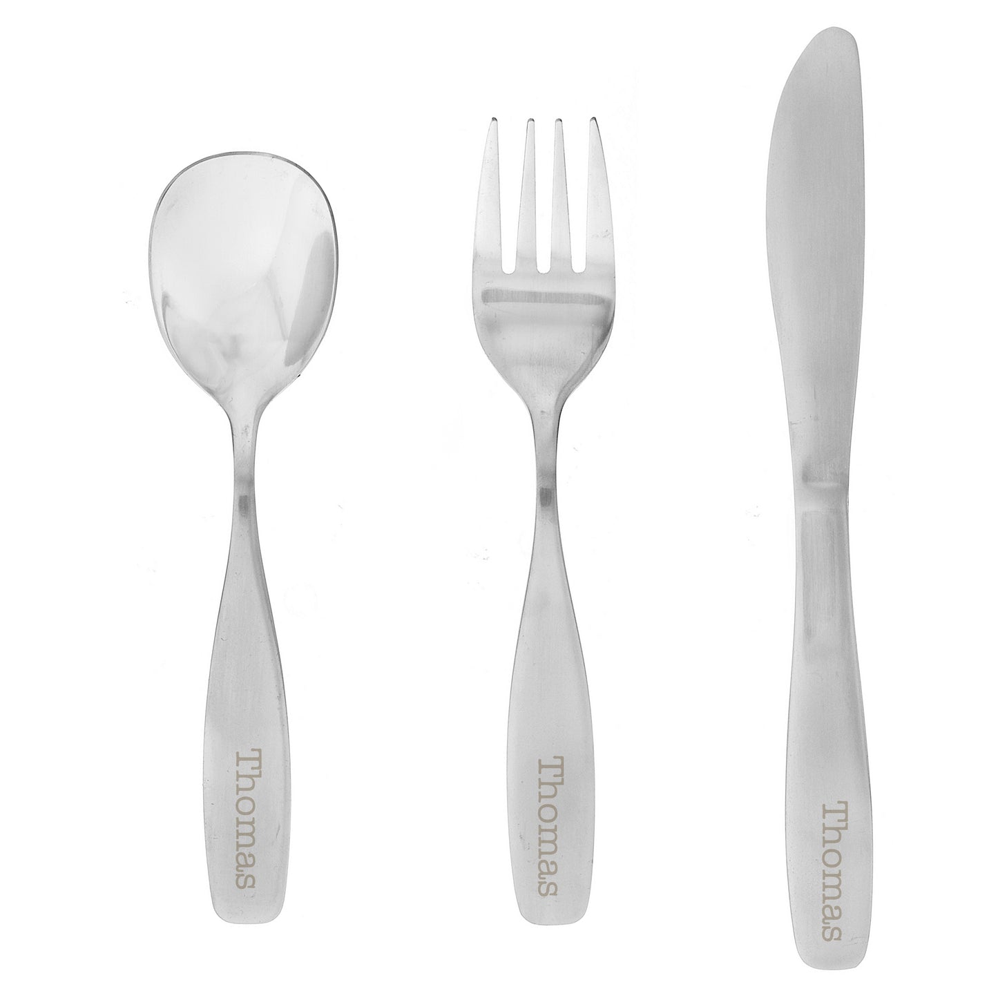Personalised 3 Piece Cutlery Set - MK&JD Gifts
