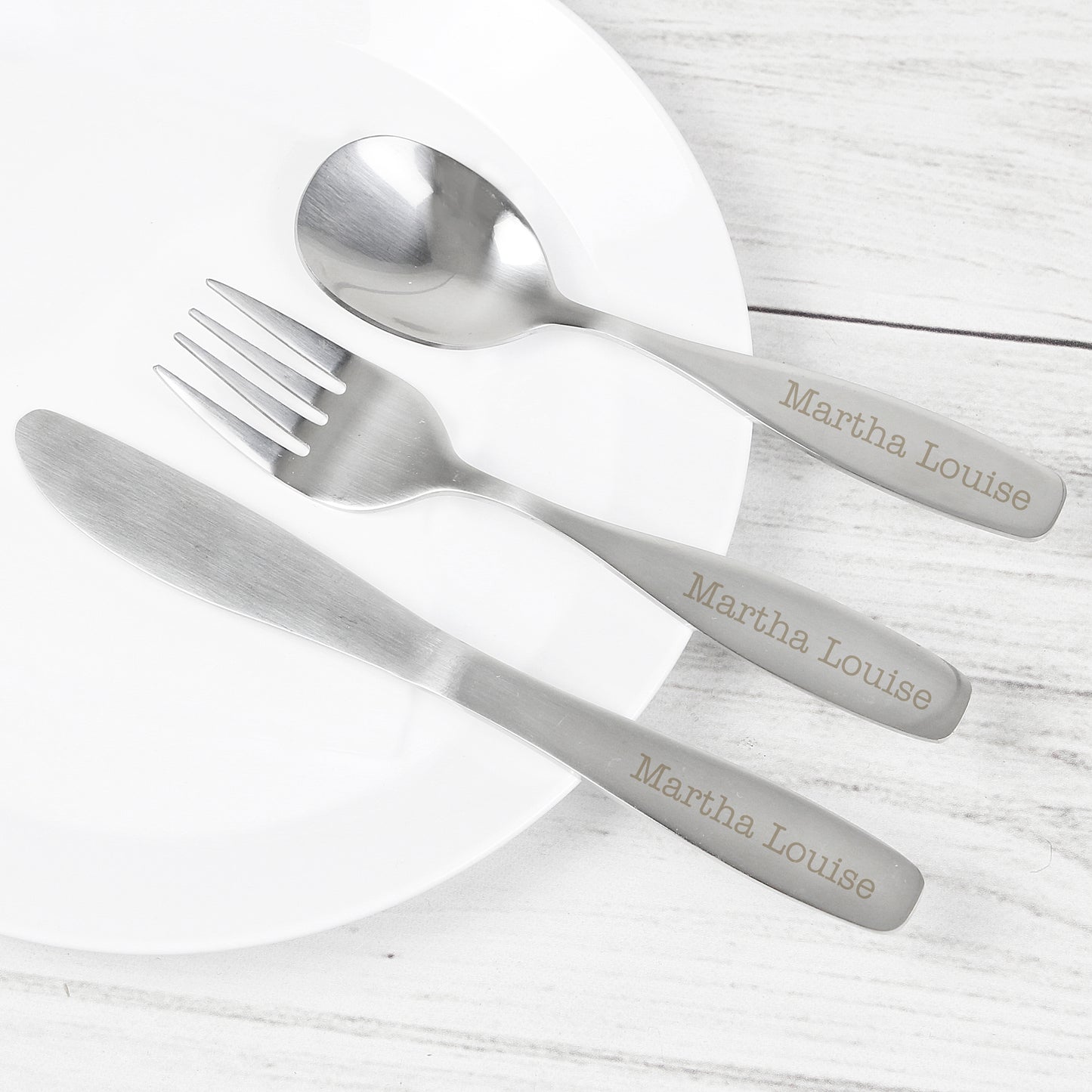 Personalised 3 Piece Cutlery Set - MK&JD Gifts