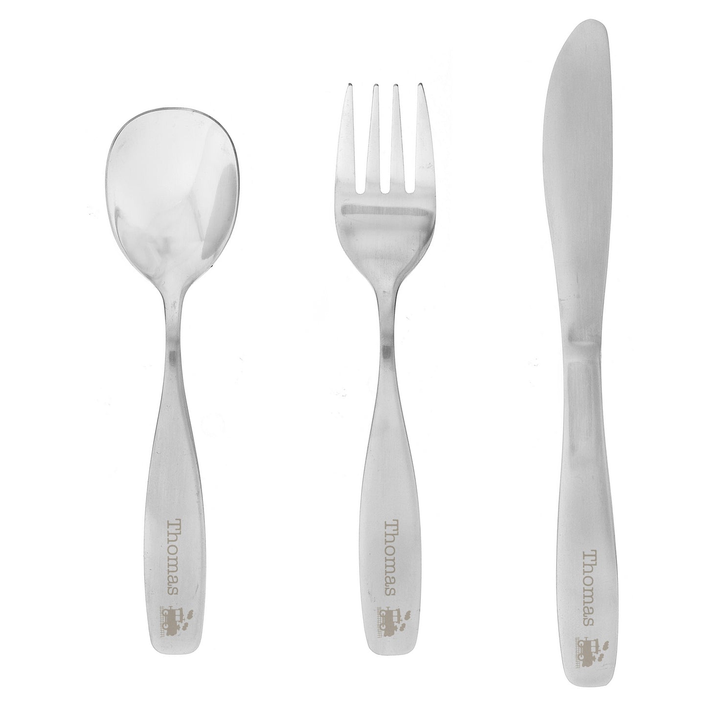 Personalised 3 Piece Train Cutlery Set - MK&JD Gifts