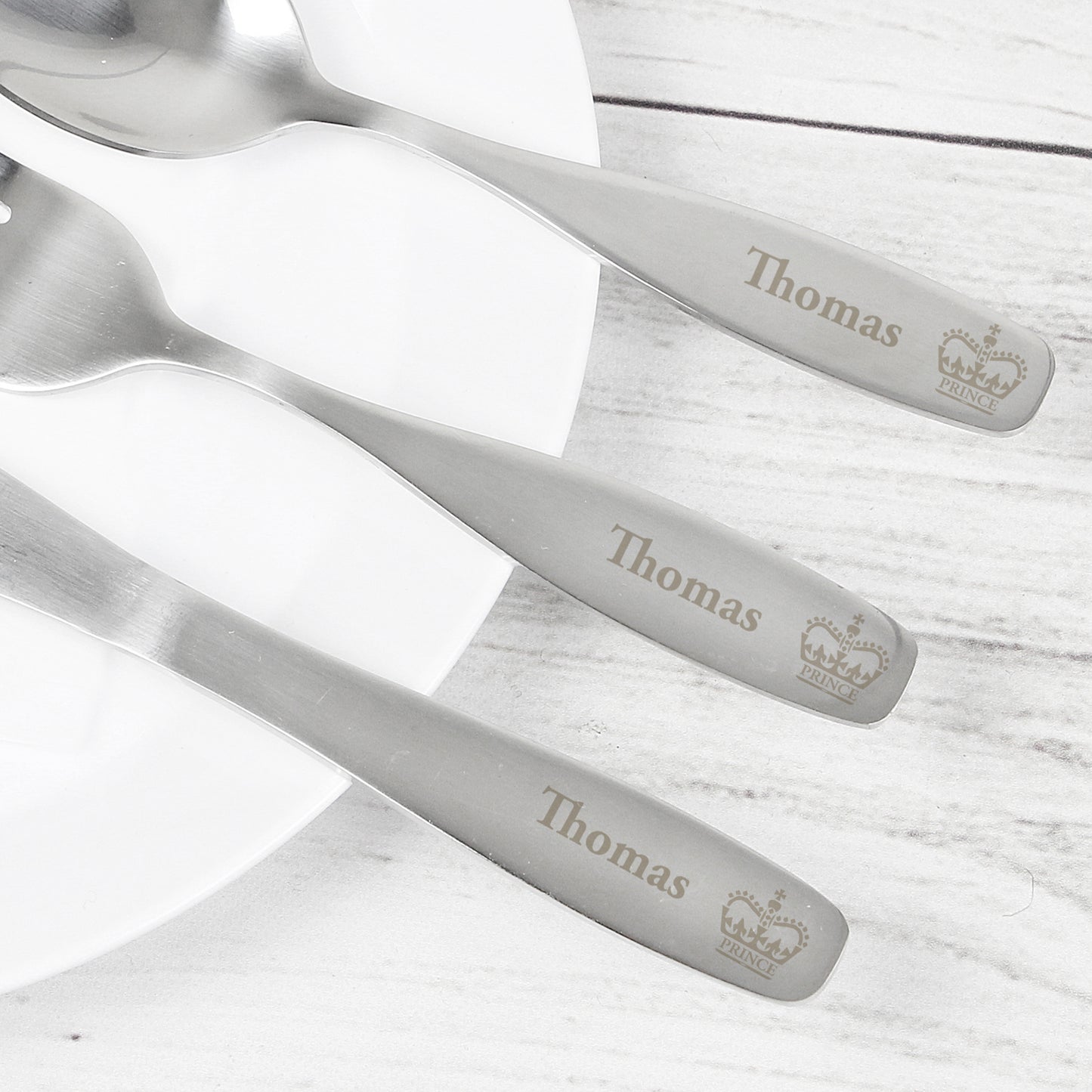 Personalised 3 Piece Prince Cutlery Set - MK&JD Gifts