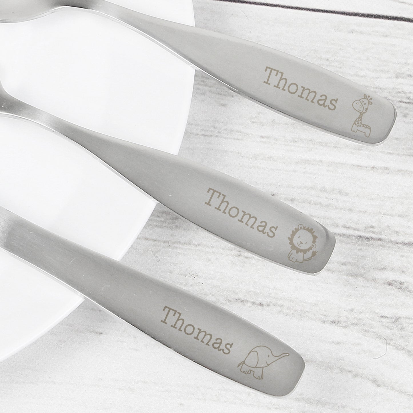 Personalised 3 Piece Hessian Friends Cutlery Set - MK&JD Gifts