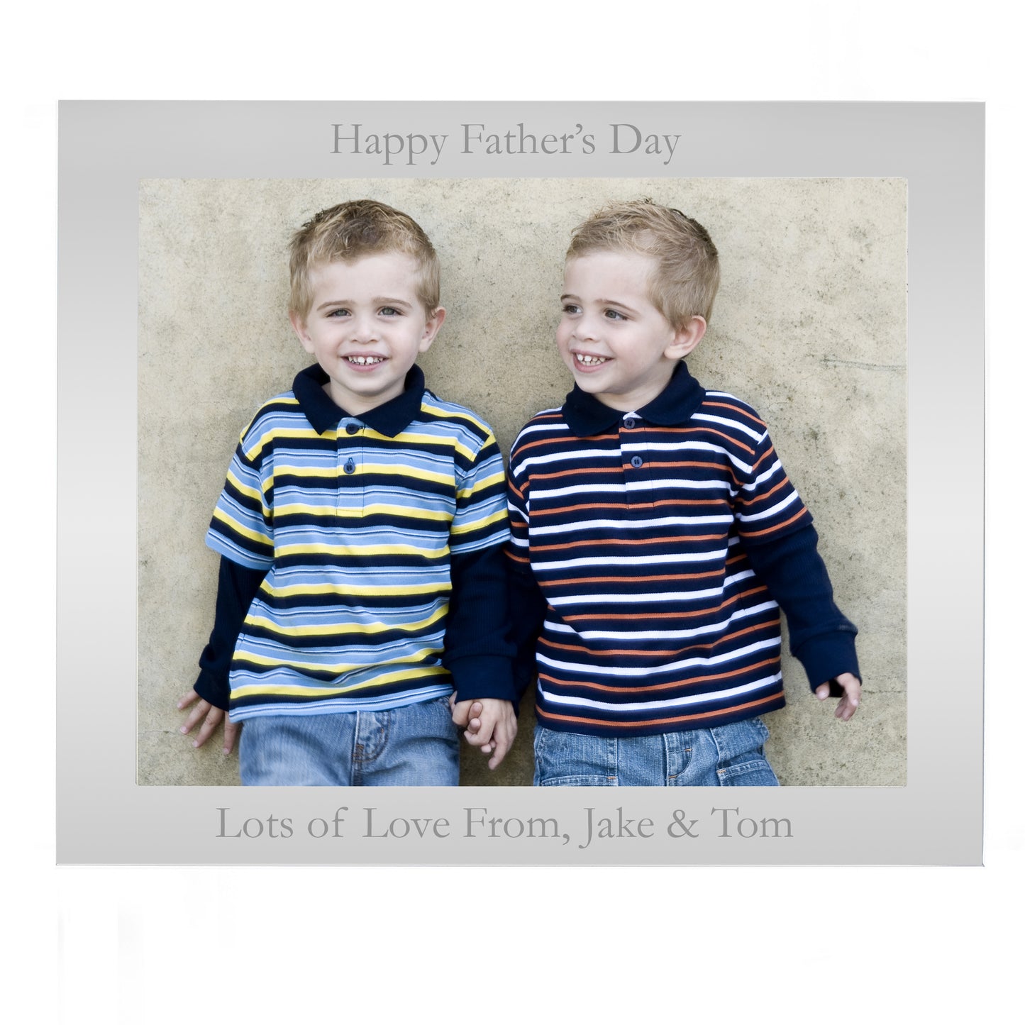 Personalised 10x8 Landscape Silver Photo Frame - MK&JD Gifts
