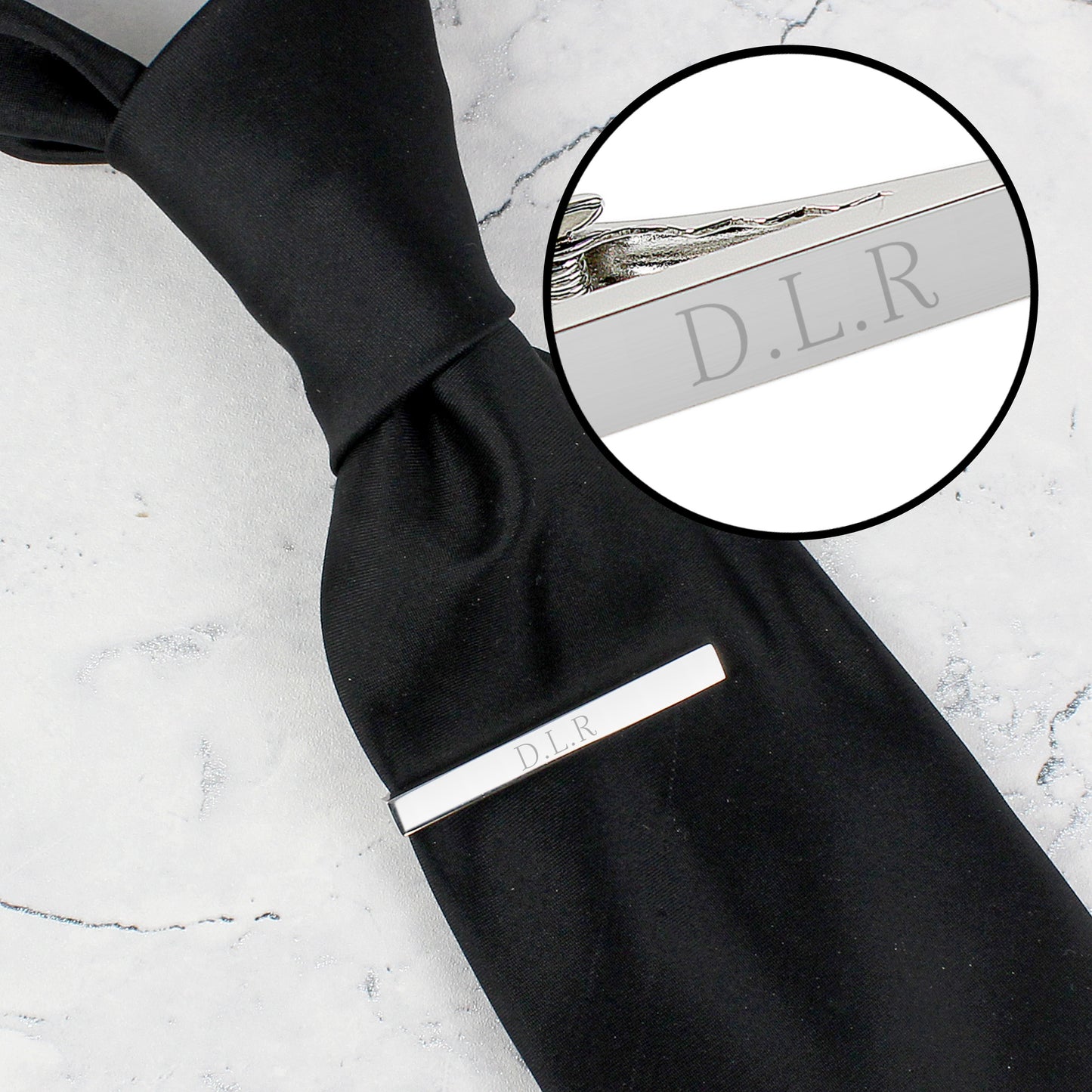 Personalised Initials Tie Clip - MK&JD Gifts