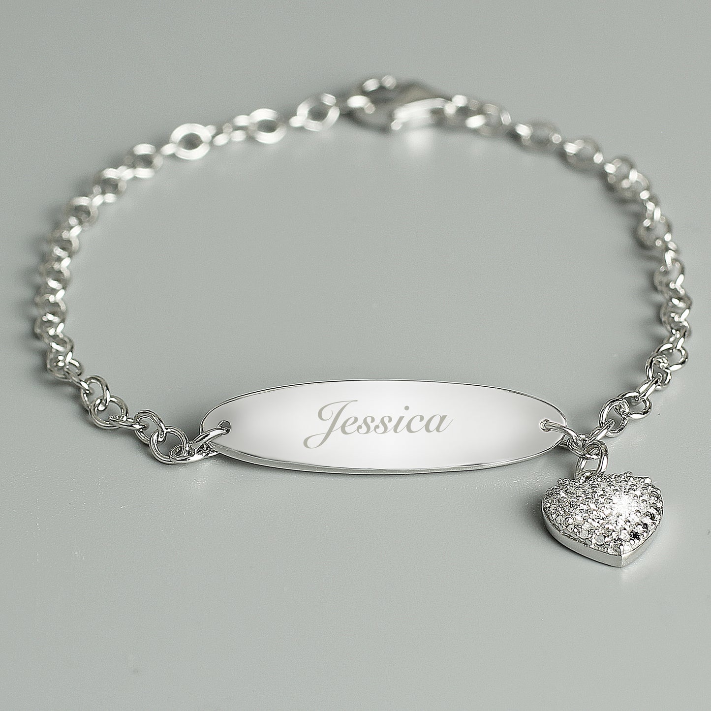 Personalised Children's Sterling Silver and Cubic Zirconia Bracelet - MK&JD Gifts