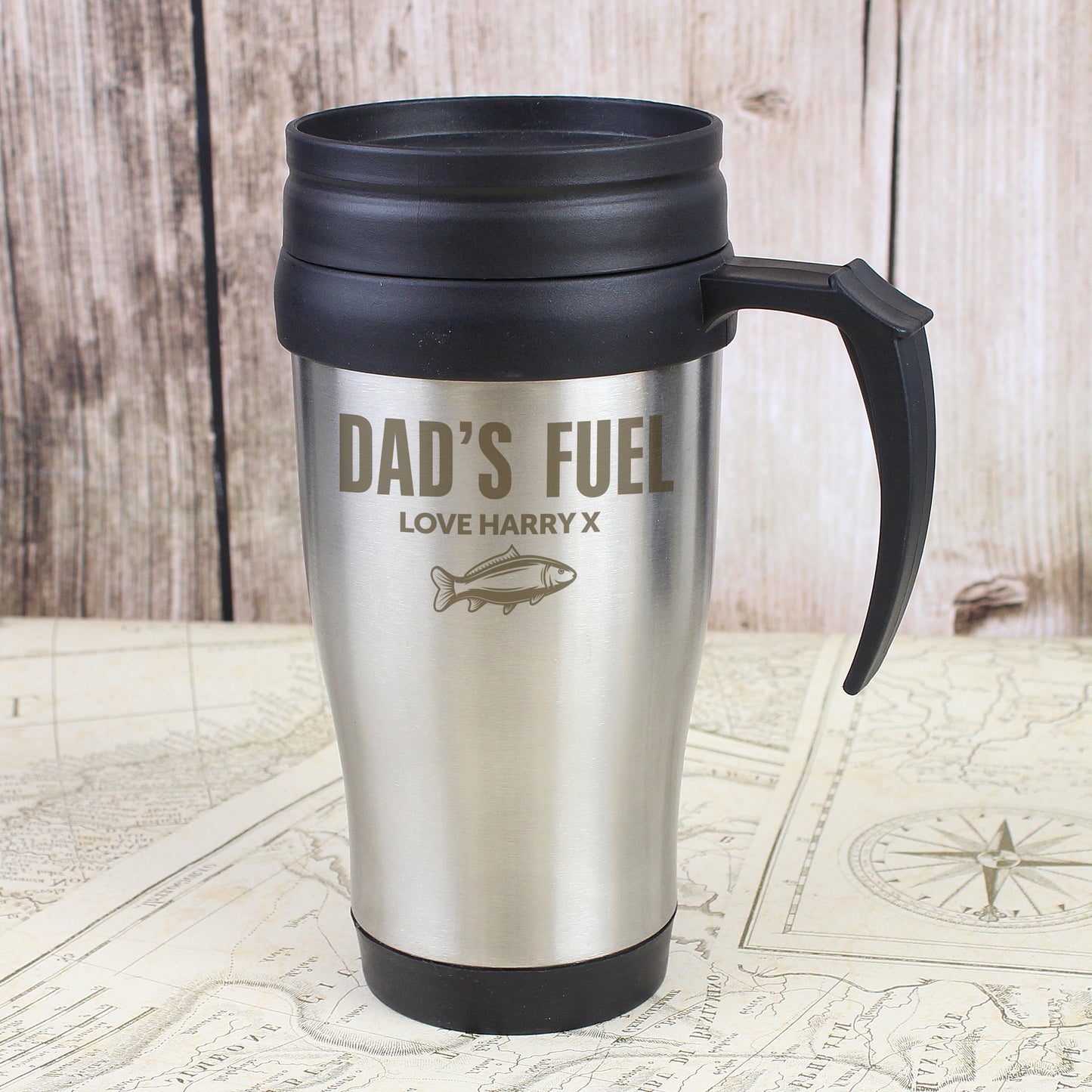Personalised Fishing Travel Mug - MK&JD Gifts
