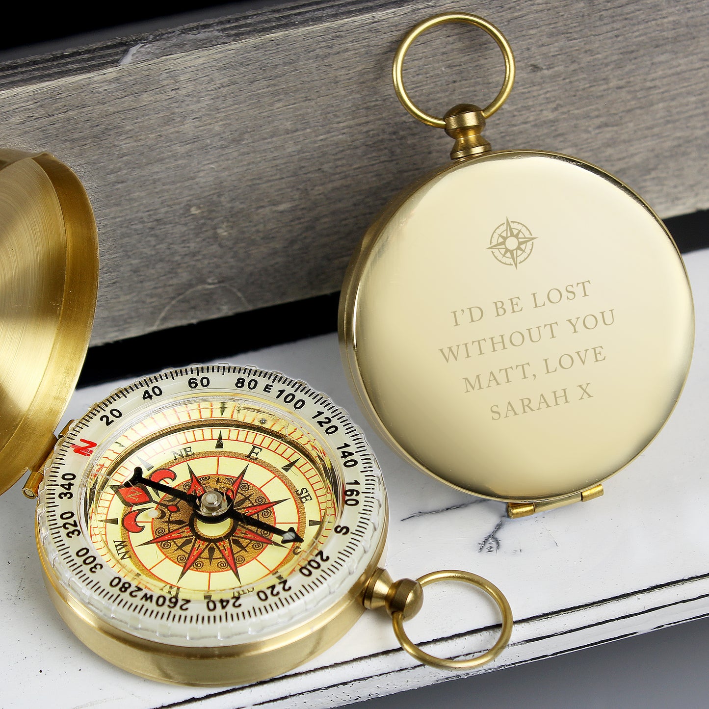Personalised Free Text Keepsake Compass - MK&JD Gifts
