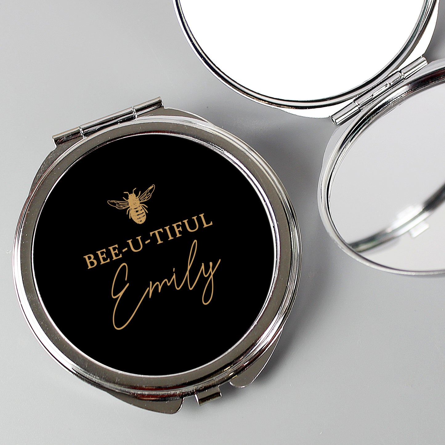 Personalised Bee-u-tiful Compact Mirror - MK&JD Gifts