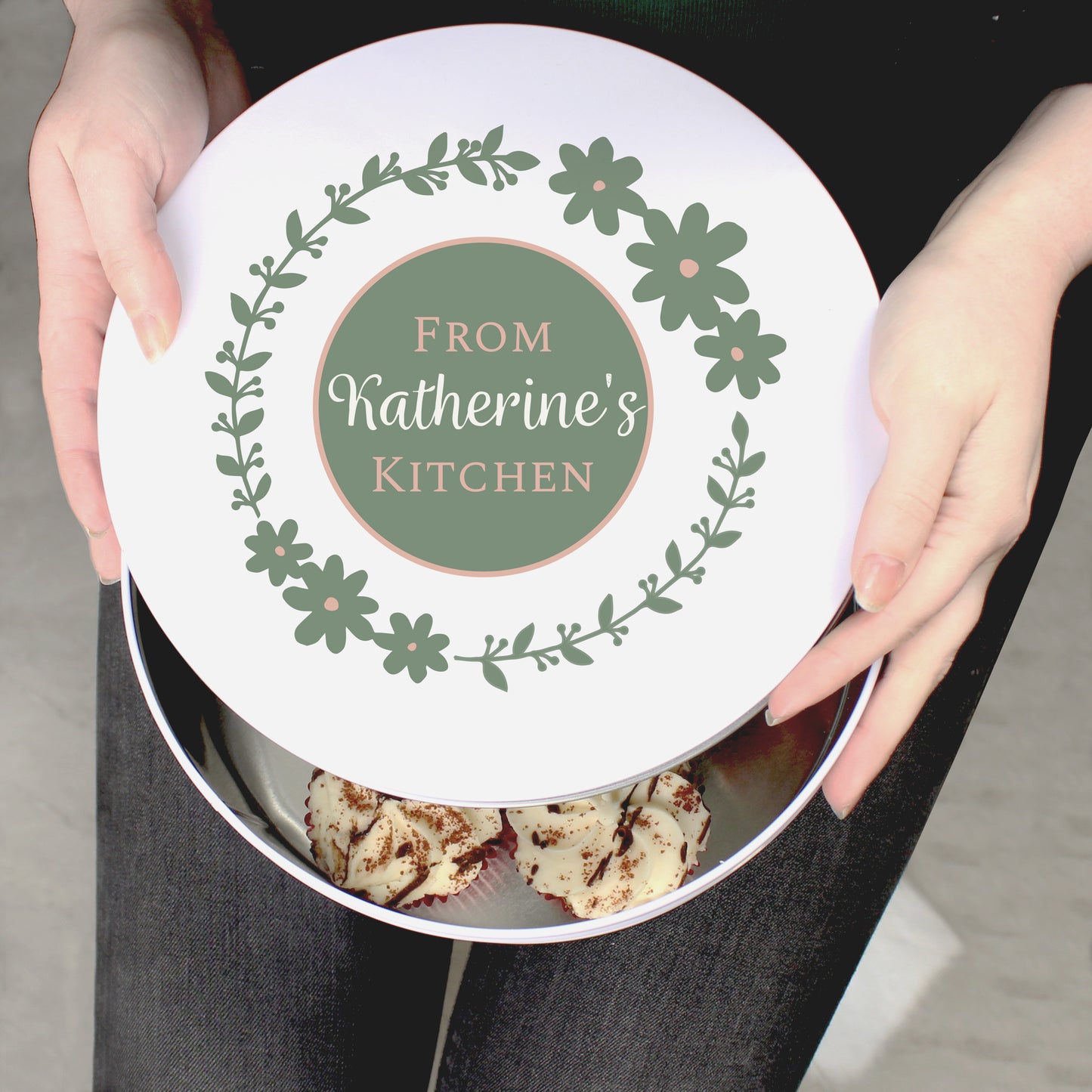 Personalised Floral Cake Tin - MK&JD Gifts