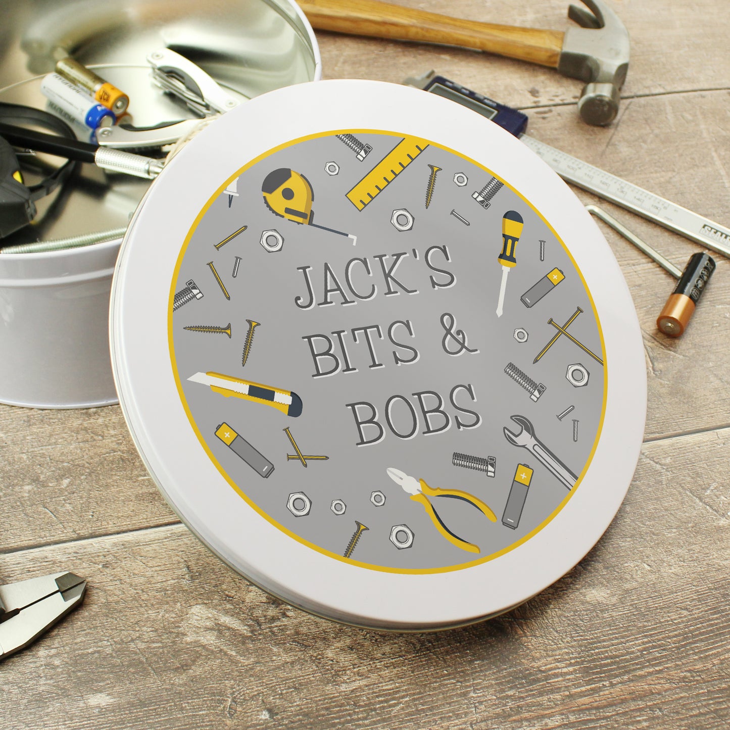 Personalised Bits & Bobs Metal Tin - MK&JD Gifts