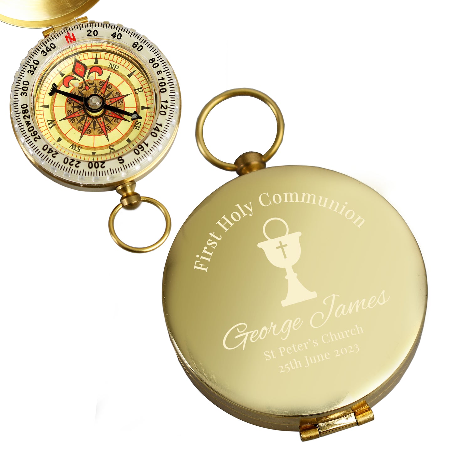 Personalised First Holy Communion Compass - MK&JD Gifts