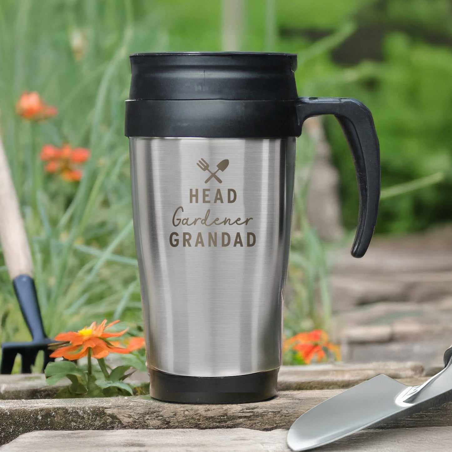 Personalised Head Gardener Travel Mug - MK&JD Gifts