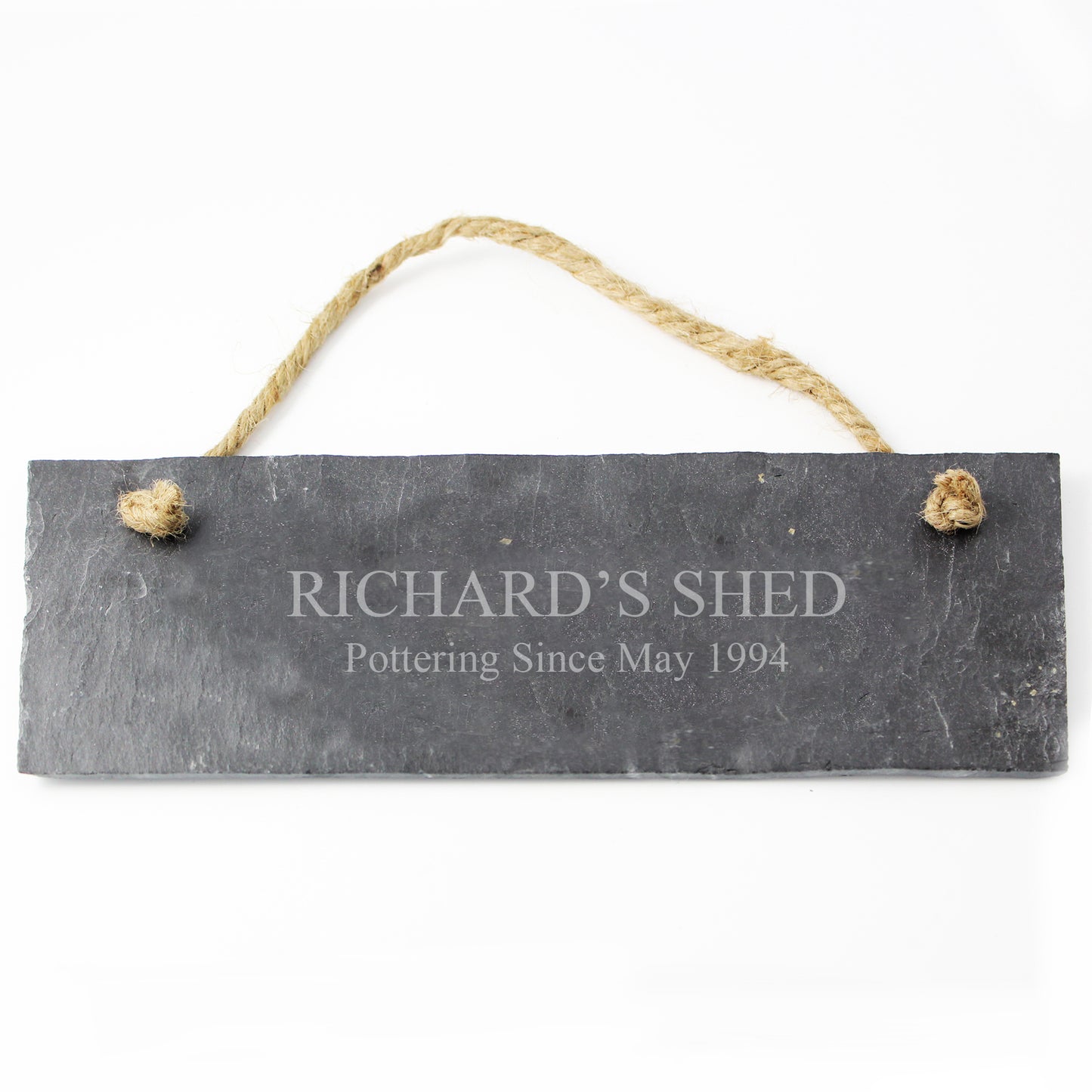 Personalised Engraved Hanging Slate Plaque - MK&JD Gifts