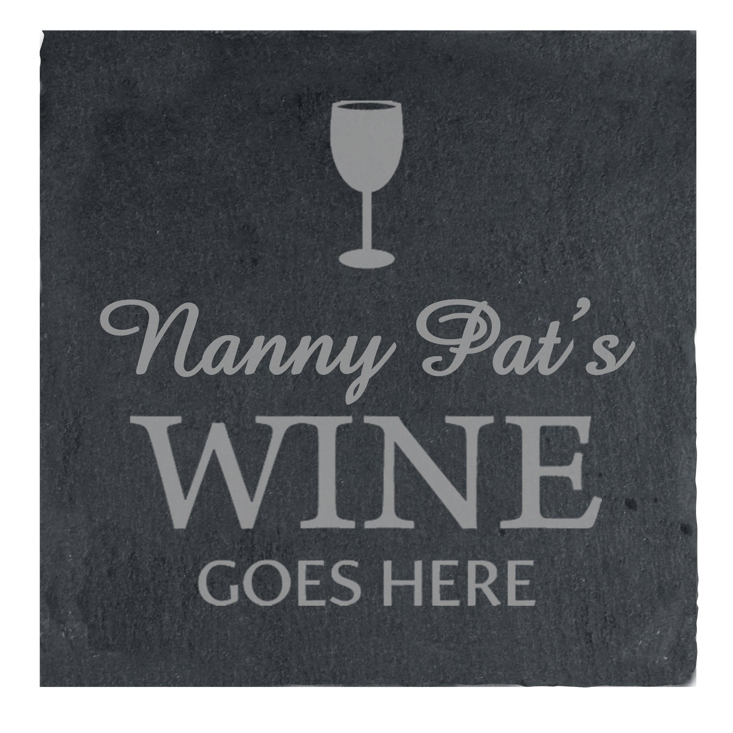 Personalised Wine Goes Here... Single Slate Coaster - MK&JD Gifts